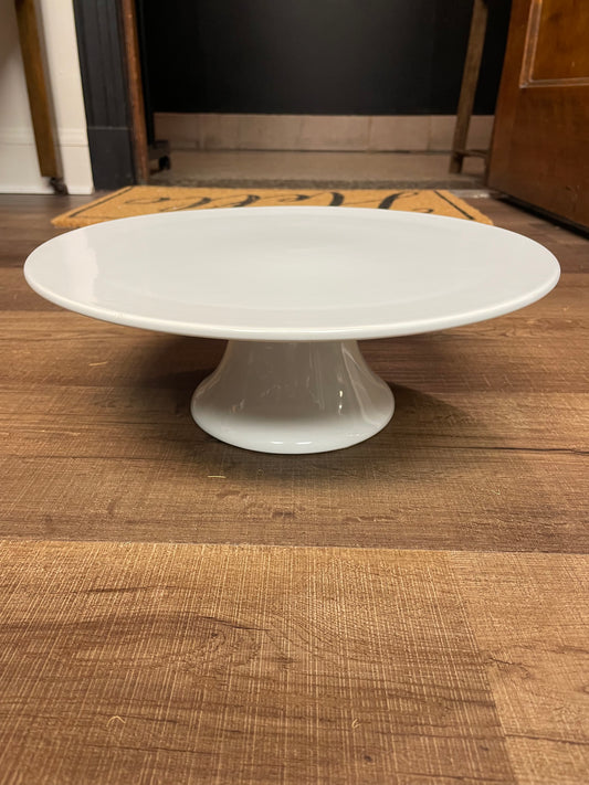 Pampered Chef White Pedestal Cake Stand