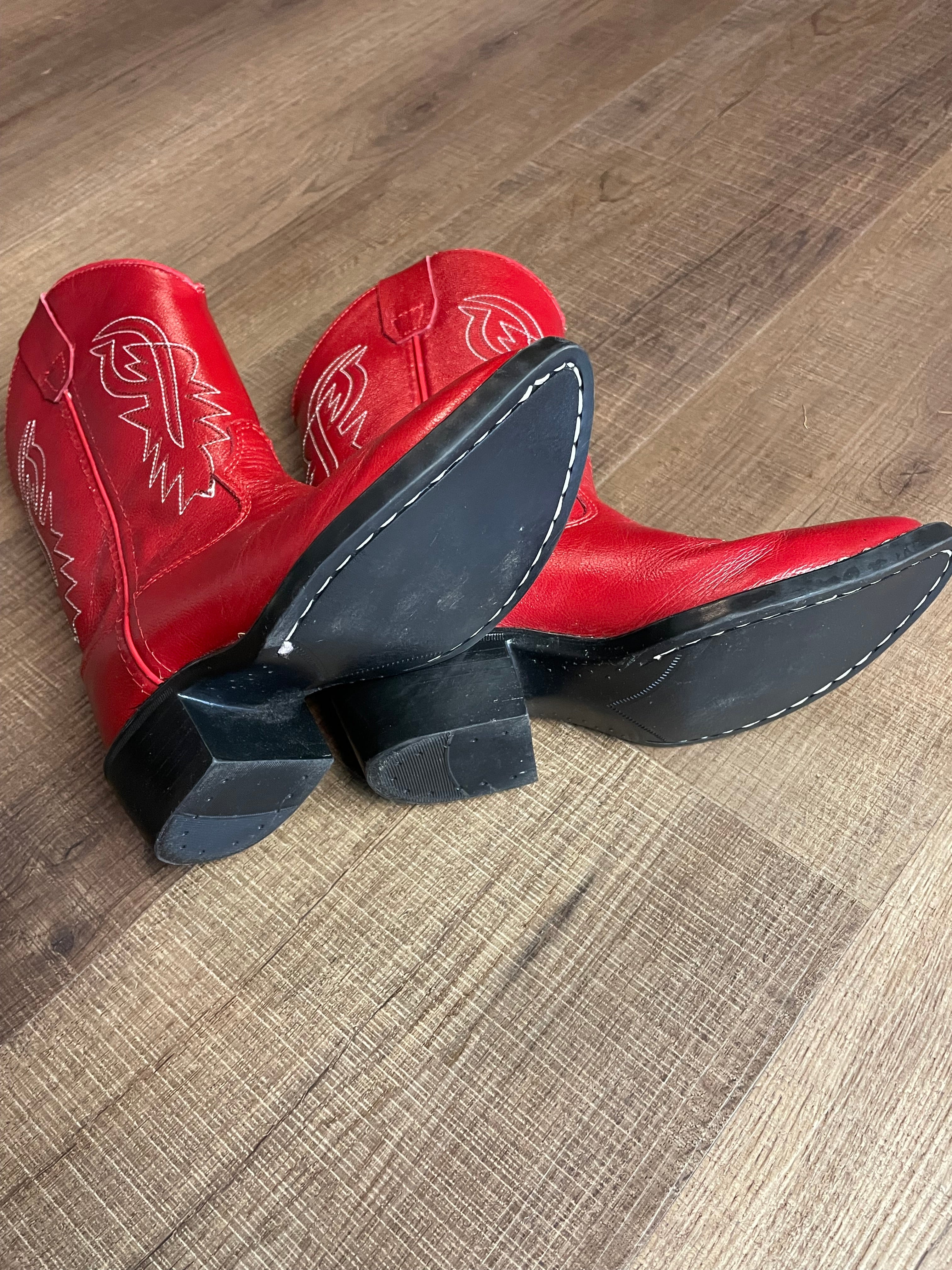 Shyanne Children's Almond Toe Leather Boot (Y12) - BinxBerry Consignment