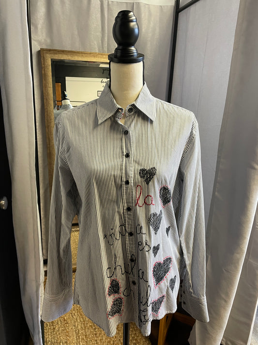 Desigual Snap Down Women's Blouse (12/L)