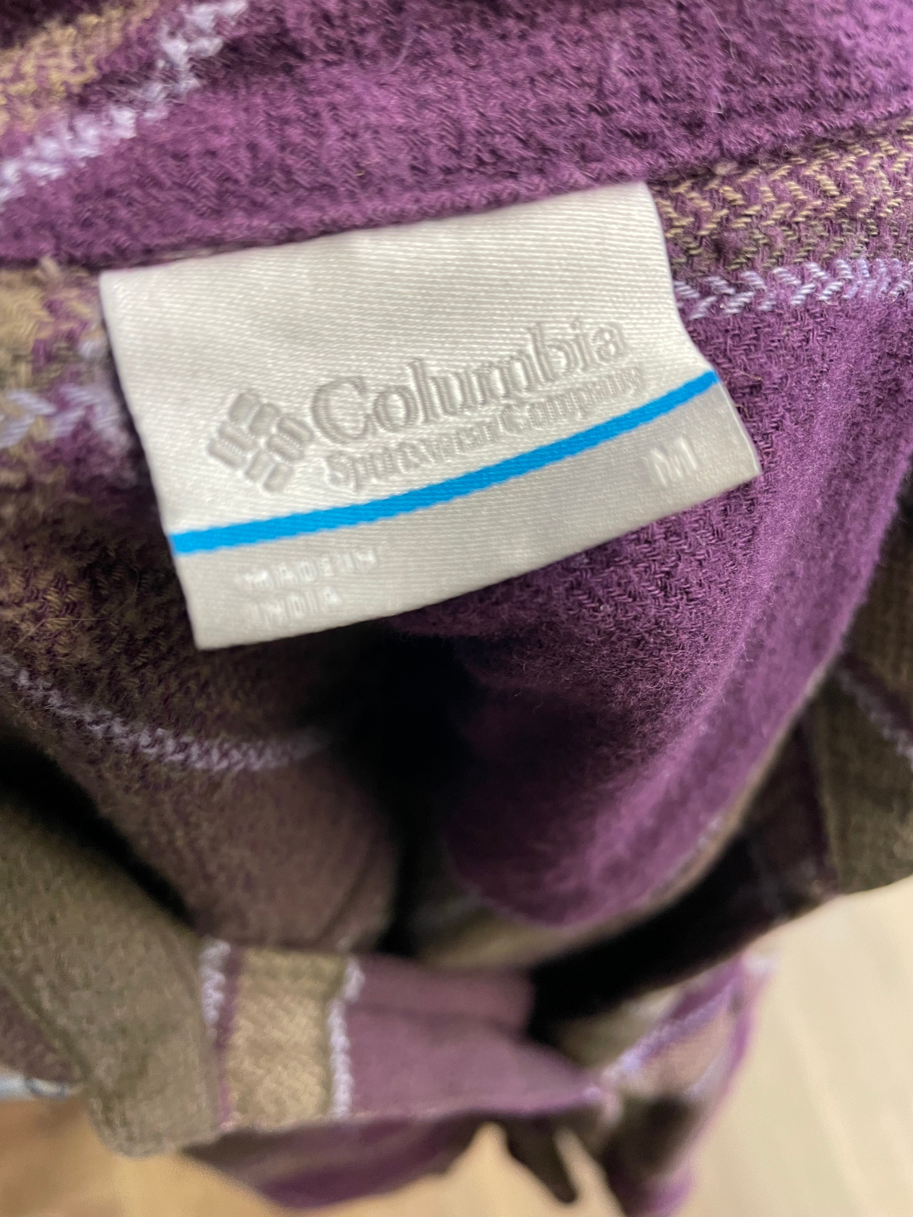 Columbia Plaid Button Down (M)