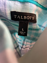 Talbots Plaid Women's Lightweight Button Down (L) - BinxBerry Consignment