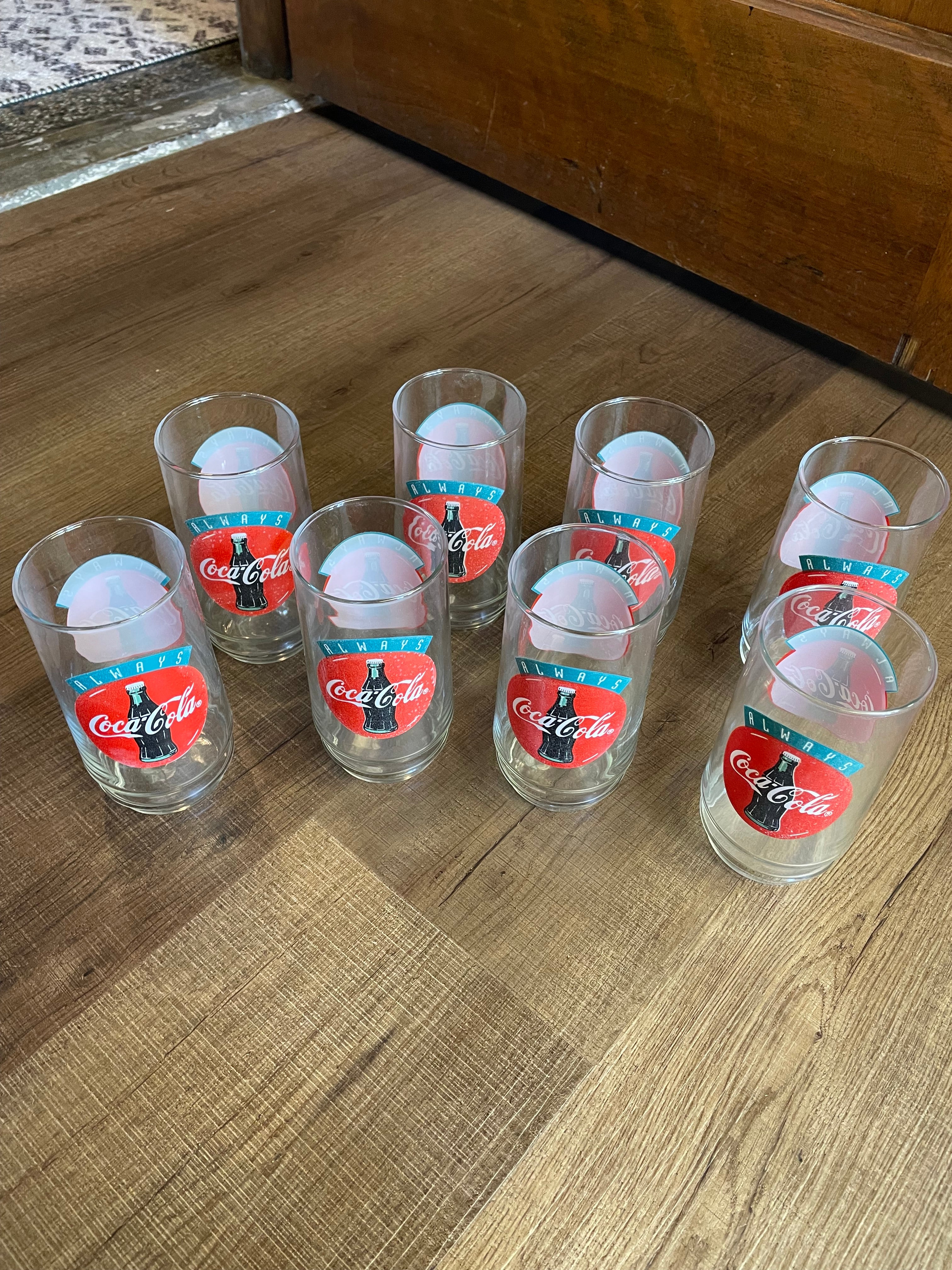 Coca-Cola Vintage 8PC Glass Tumbler Set