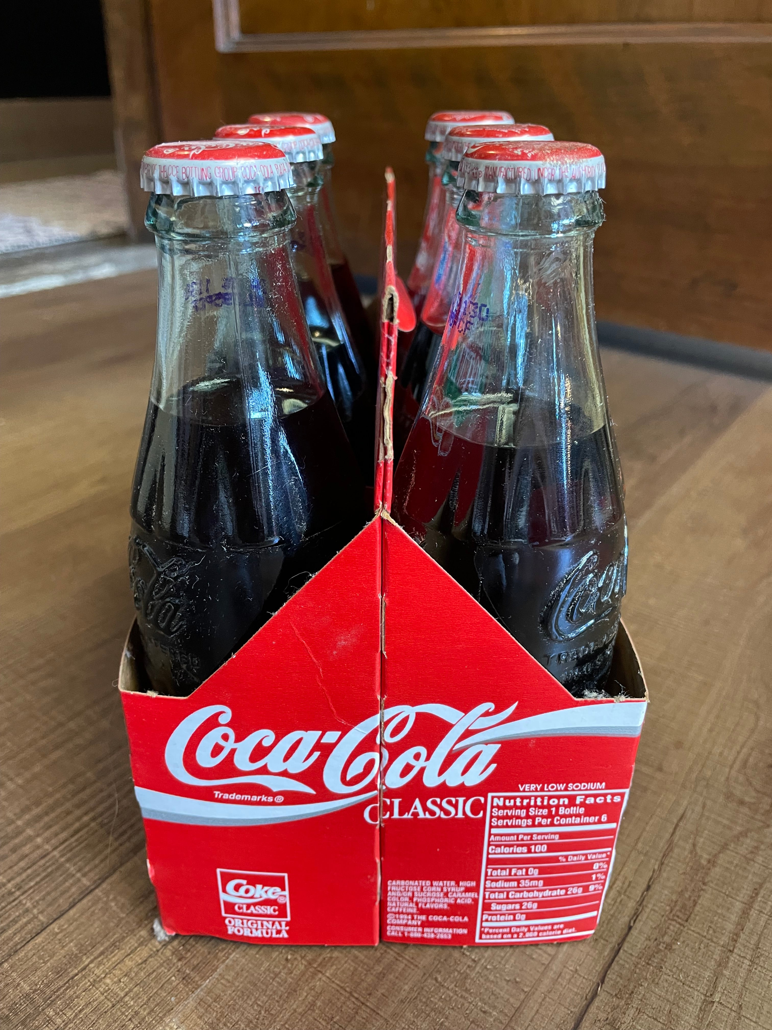 Coca-Cola Wal-Mart Christmas Collector Pack - New Sealed Bottles 1994 Edition
