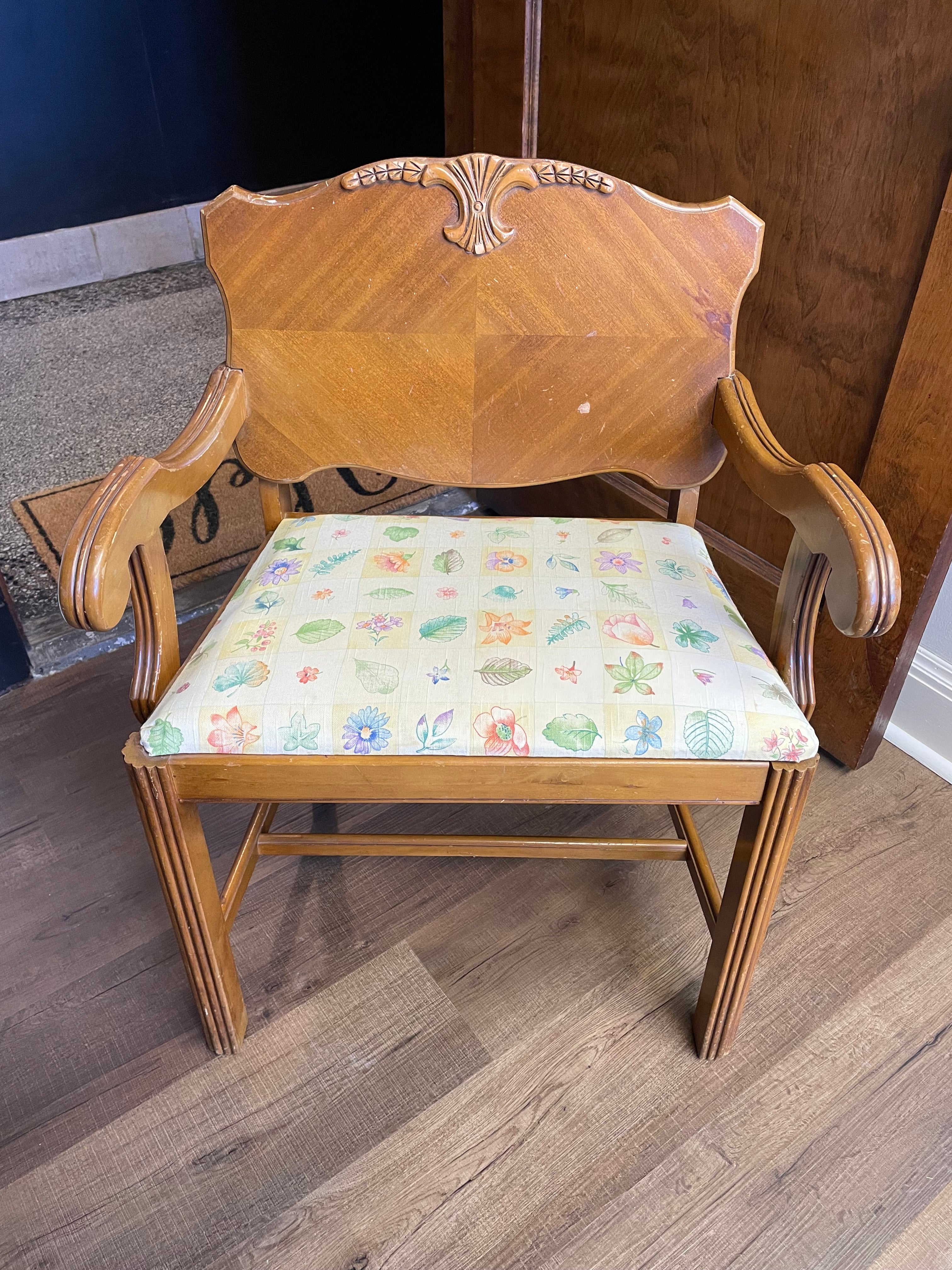 Antique 1930’s Parlor Arm Chair