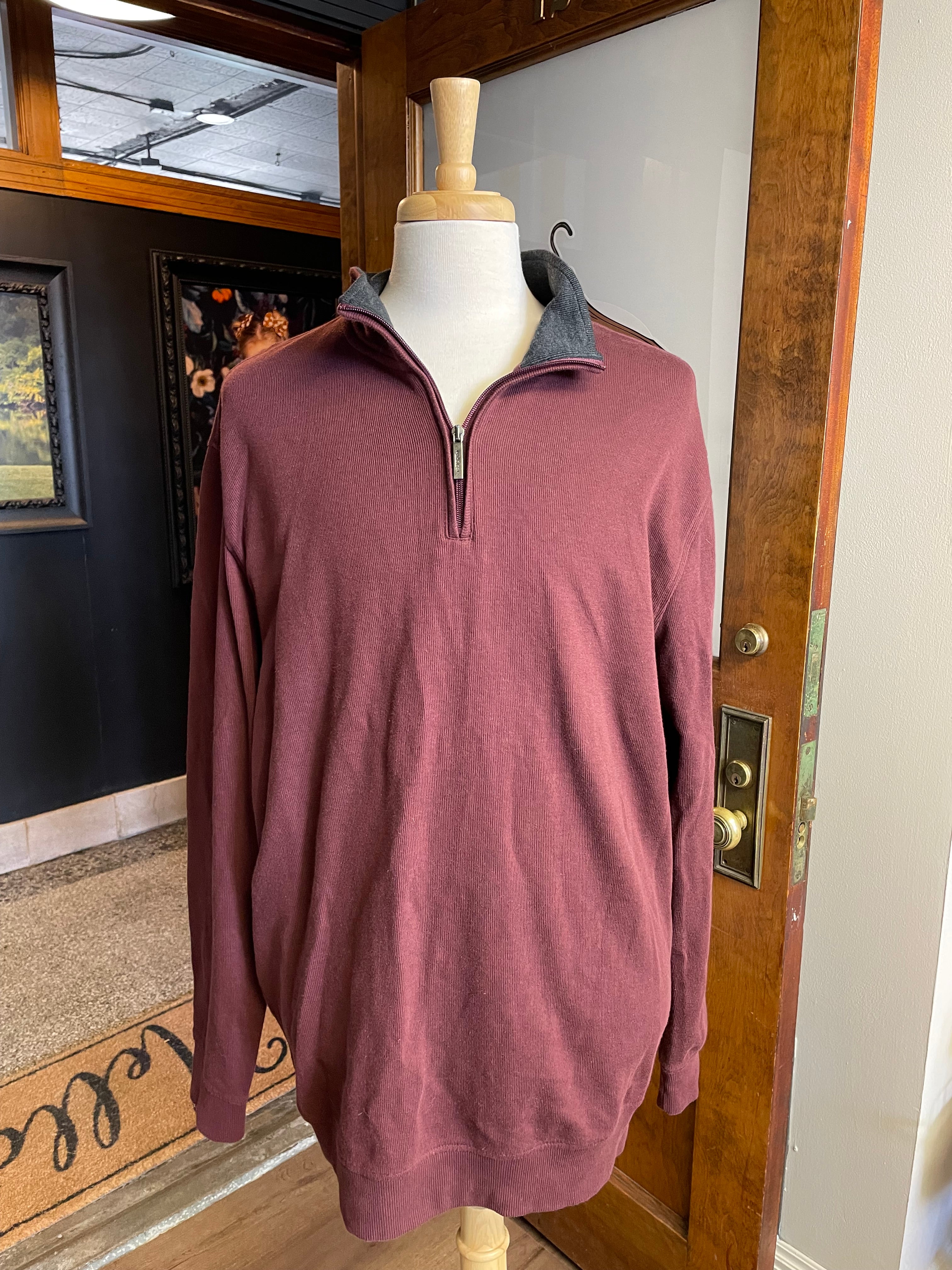 Van Heusen Quarter Zip Sweater (XLT)