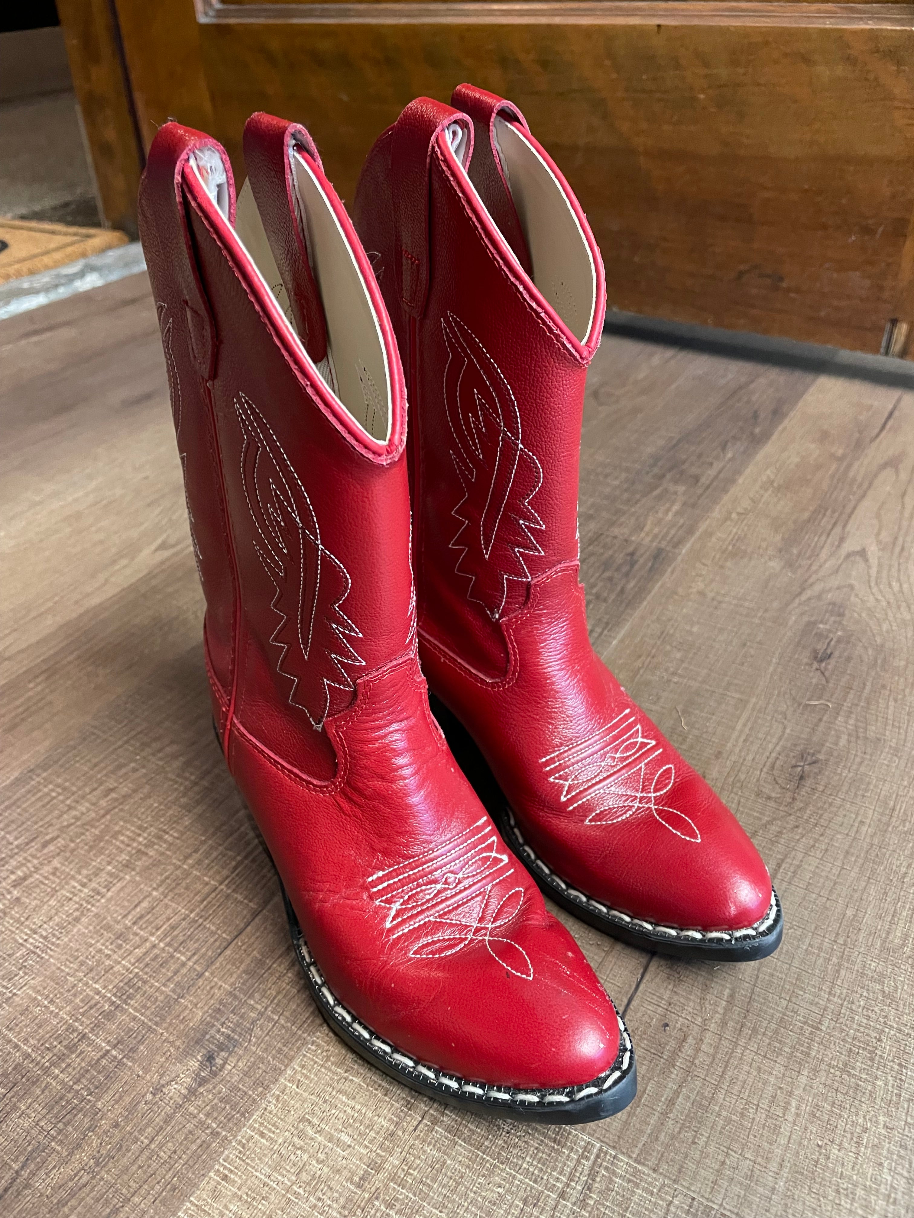Shyanne Children's Almond Toe Leather Boot (Y12) - BinxBerry Consignment
