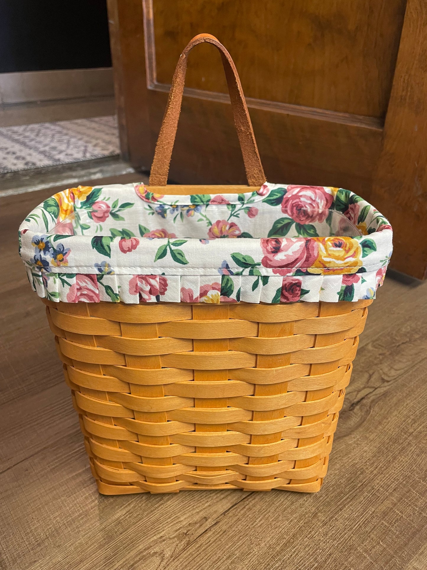 Longaberger Tall Key Basket, Liner & Protector