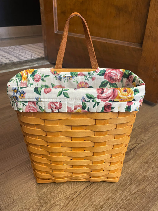 Longaberger Tall Key Basket, Liner & Protector