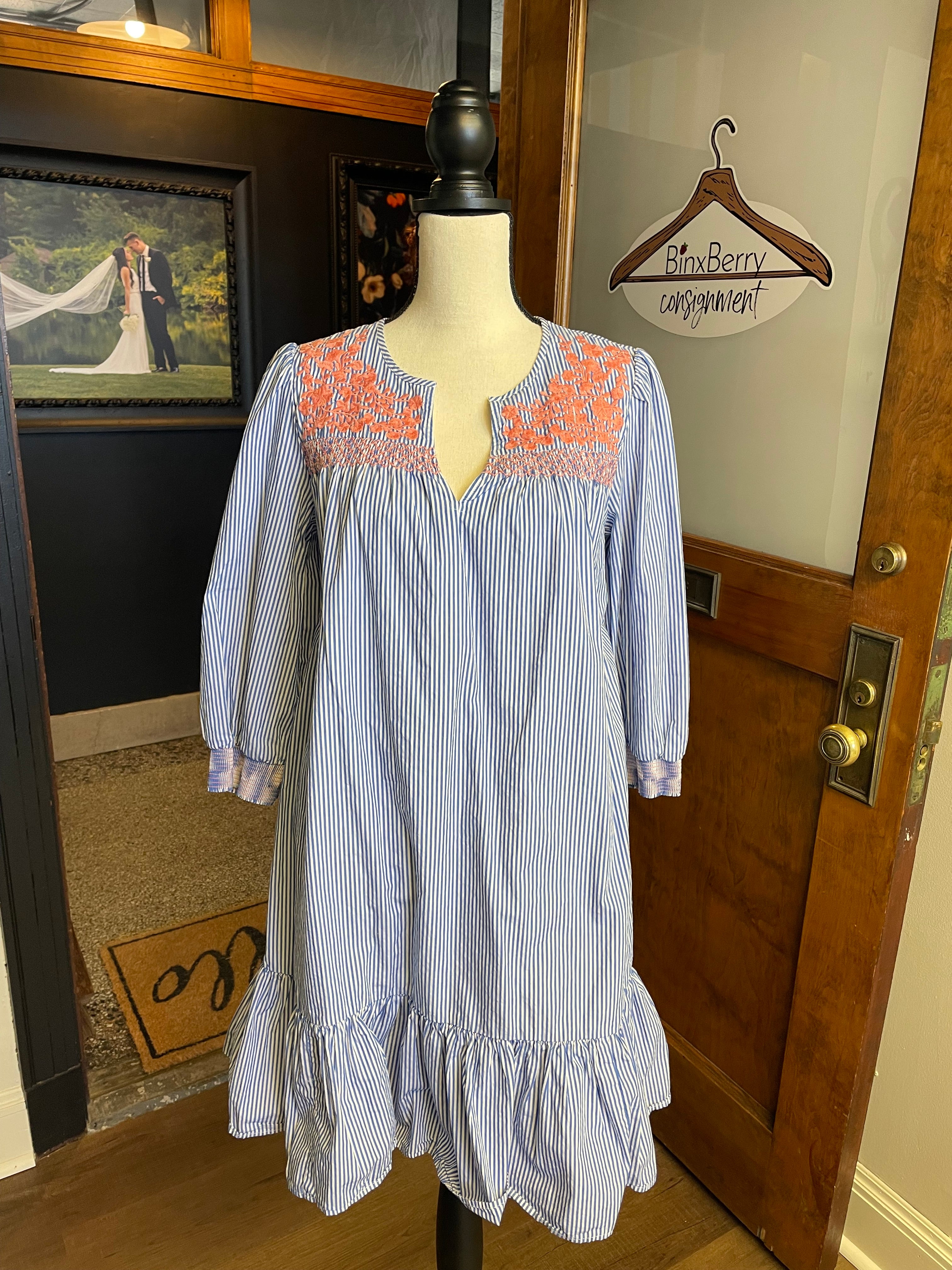 J Crew Embroidered Shirt Dress (S)