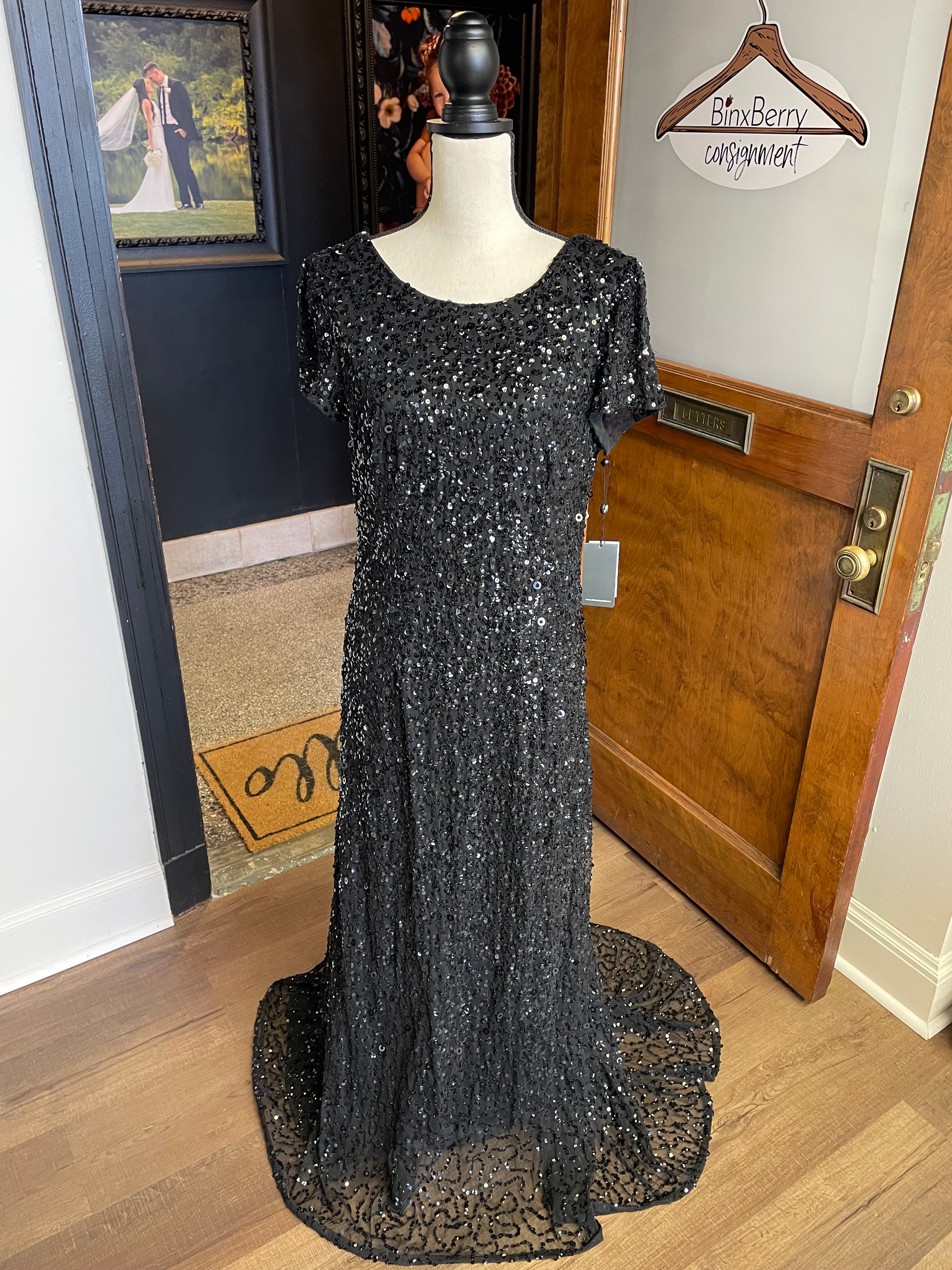 Adrianna Papell NWT Scoop Back Long Dress (14)