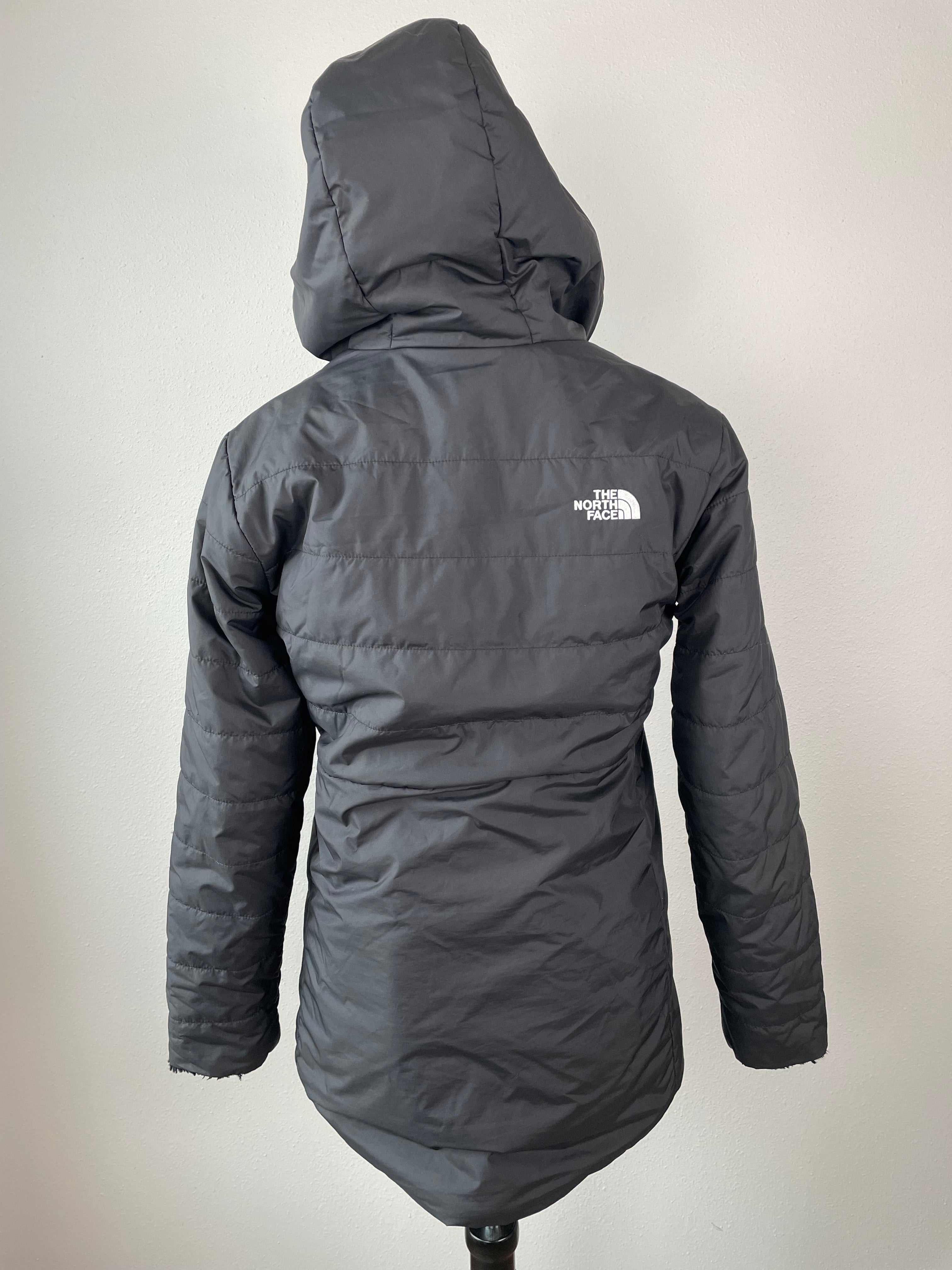 The North Face Black Mossbud Swirl Girl's Reversible Parka (XL) - BinxBerry Consignment