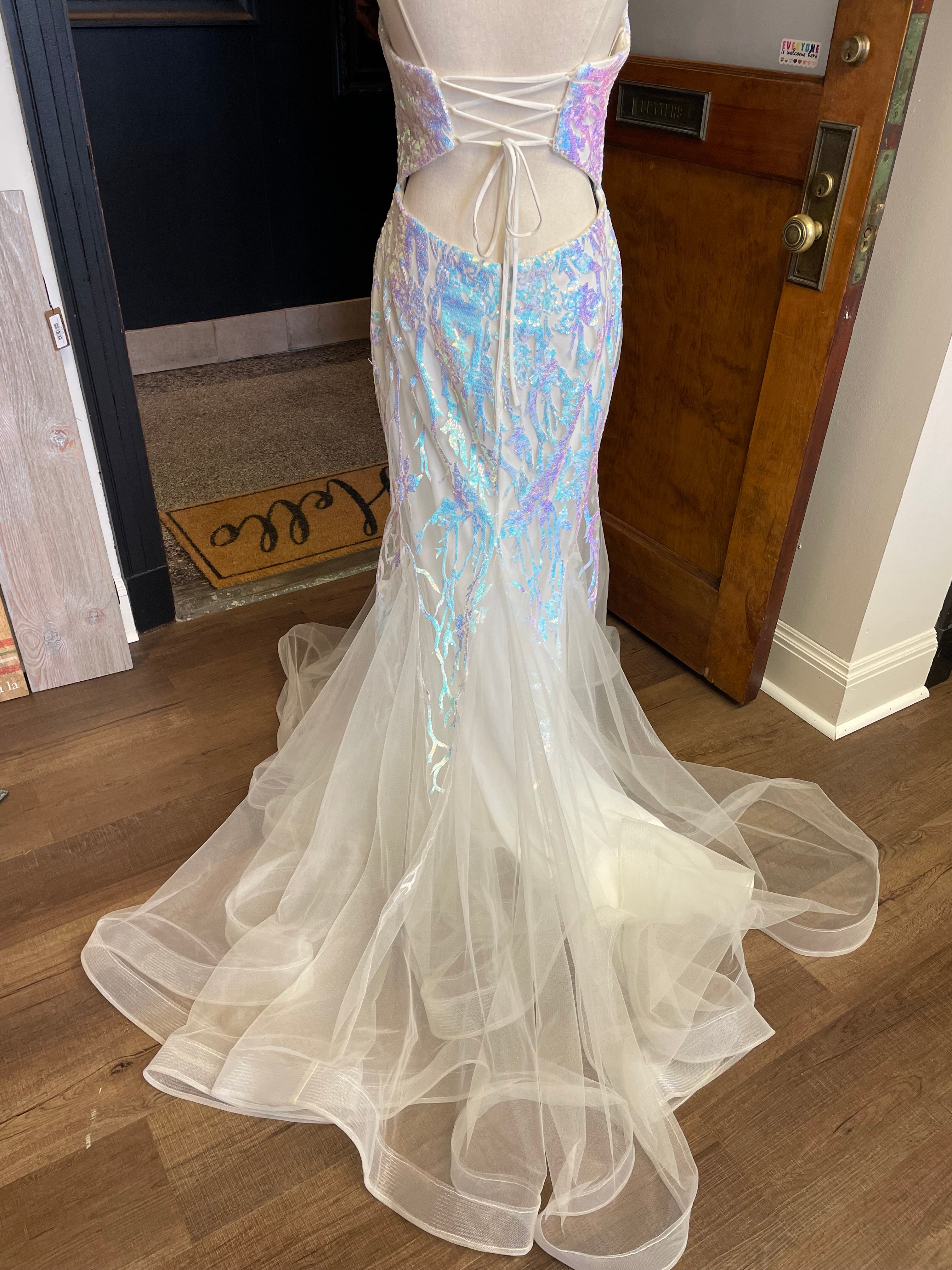 Alyce Paris Iridescent Sequined Prom Gown (10)