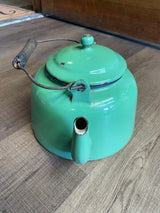 Vintage Metal Kettle Decor (Sage) - BinxBerry Consignment