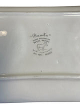 VTG California Pottery Weil Ware 1940s Bambu Pink Saucer Plate