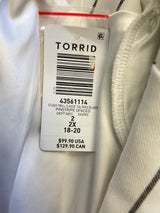 Torrid Studio NWT Twill Classic Tailored Pinstripe Blazer (2X)