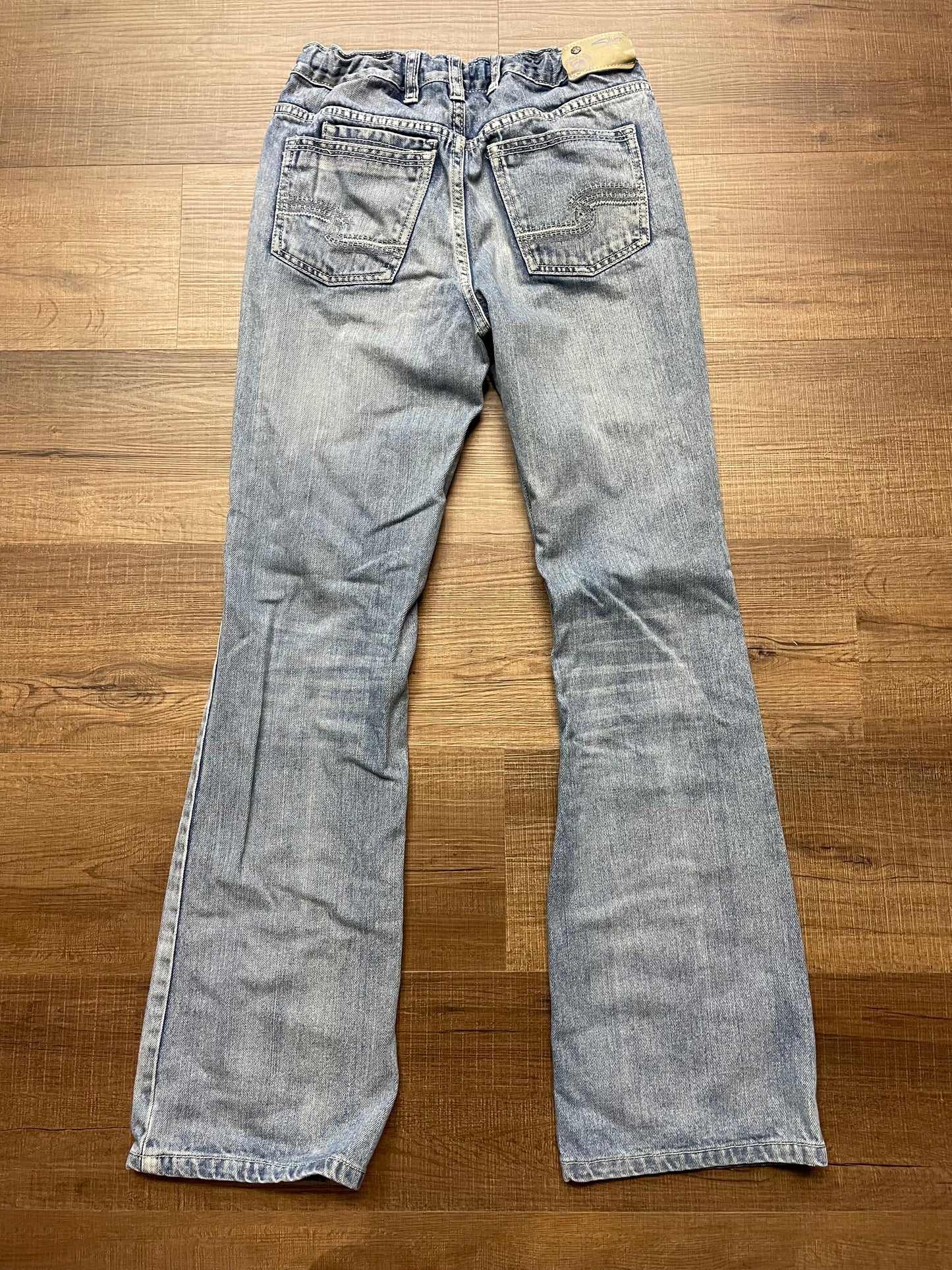 Silver Zane Triple 5 Boy's Adjustable Waist Jeans (16)