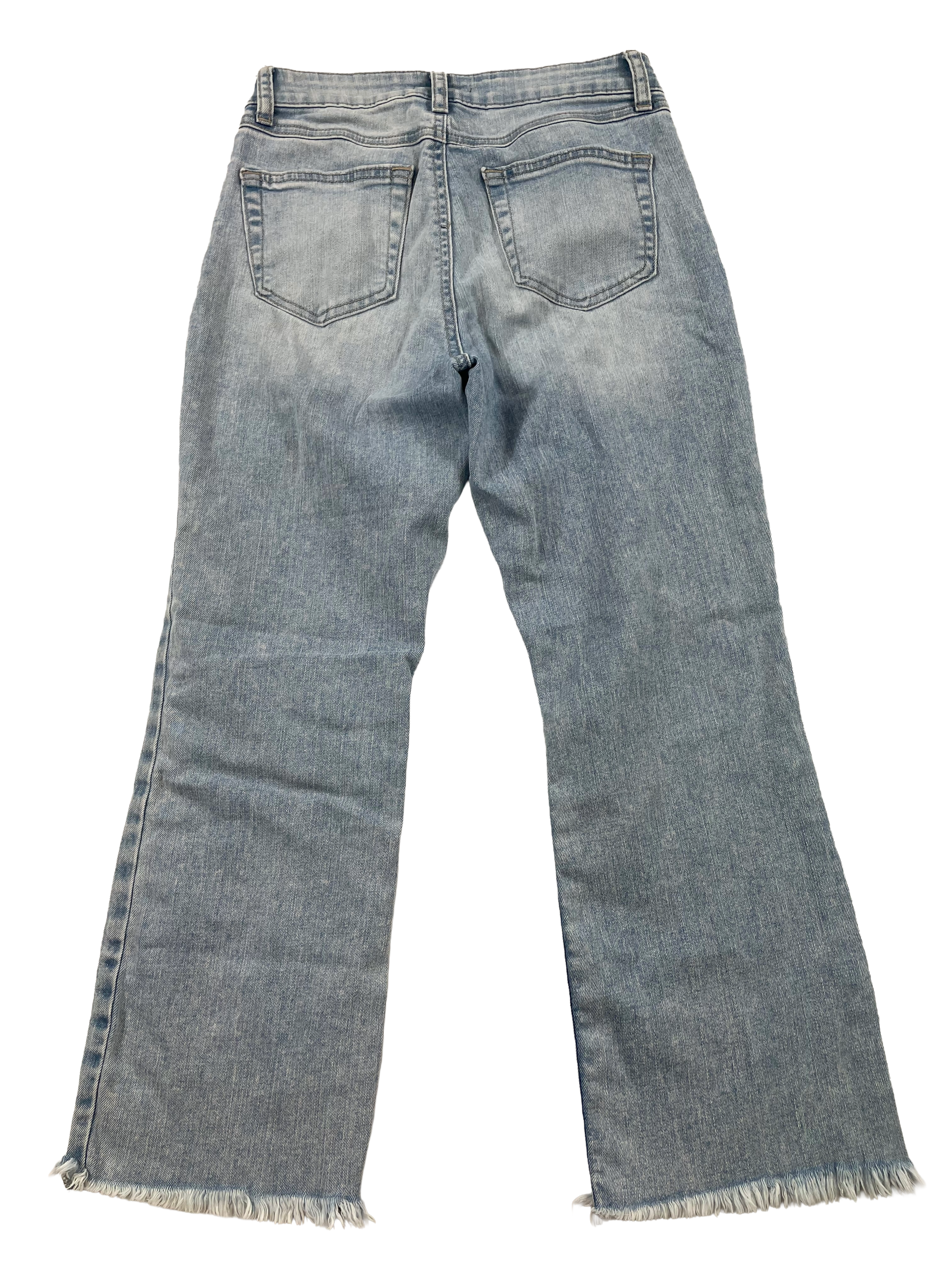 Sincerely Jules Distressed Ankle Jeans with Raw Hem (1)