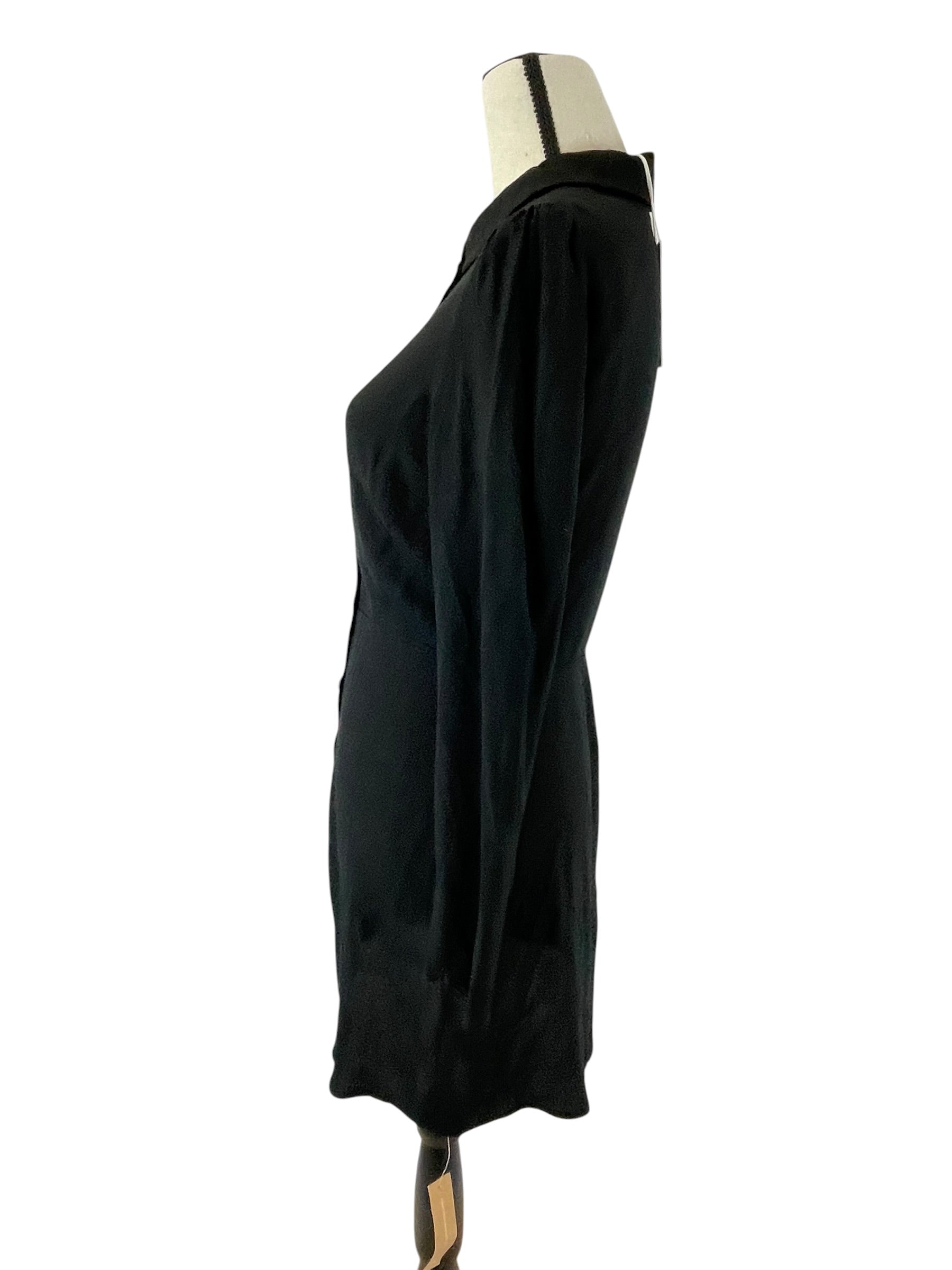 Reformation NWT Hugh Dress in Black (4) - BinxBerry Consignment