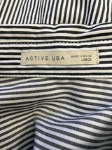 Active USA Women's Pinstripe Blouse (L)