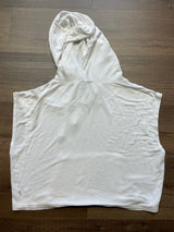 Zyia Active Cropped Sleeveless Drawstring Hoodie (L)