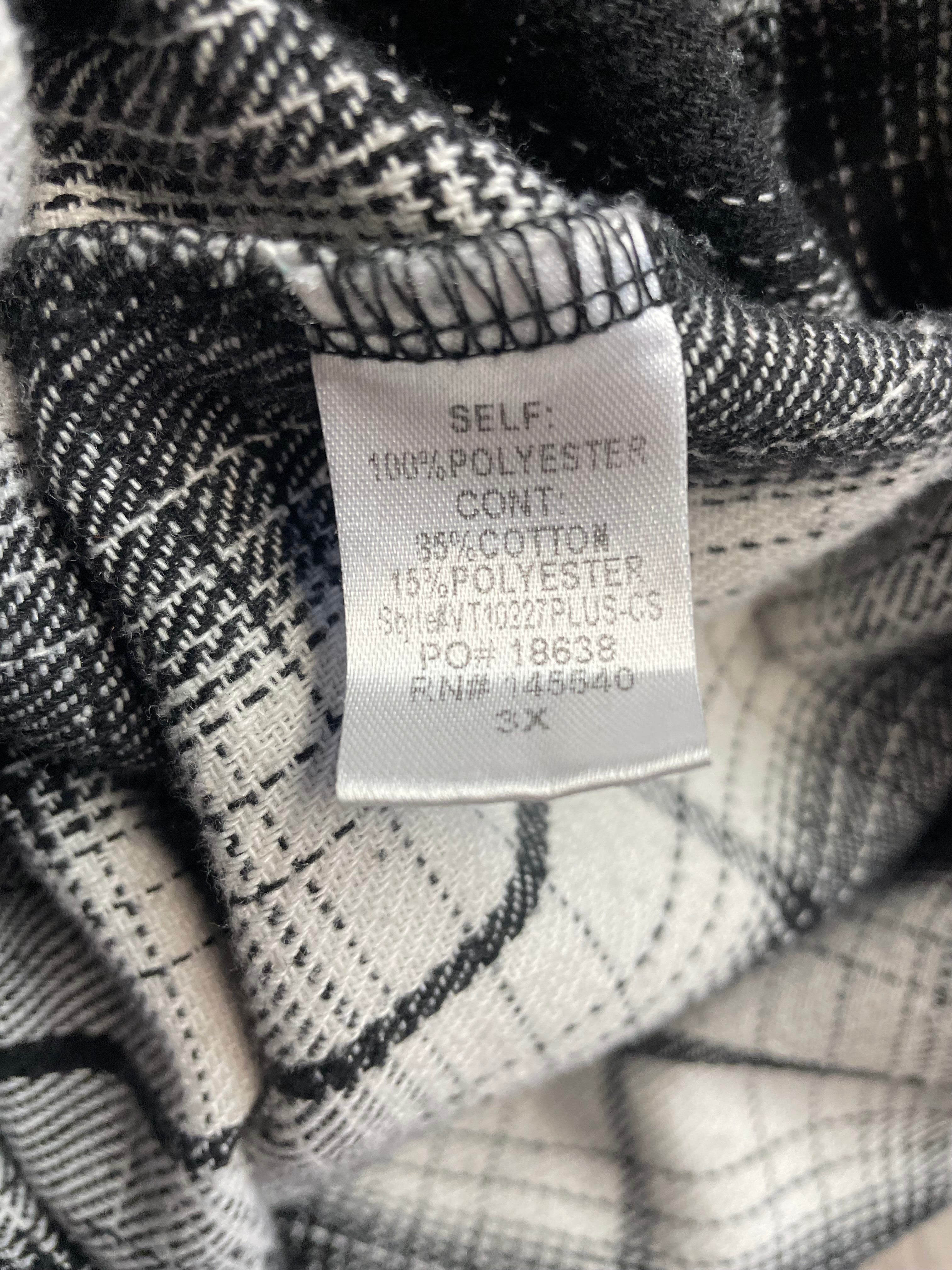 Chic Soul Plaid Hooded Flannel Top (3X)