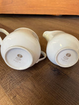 Sango China Rosalie Cream & Sugar Set
