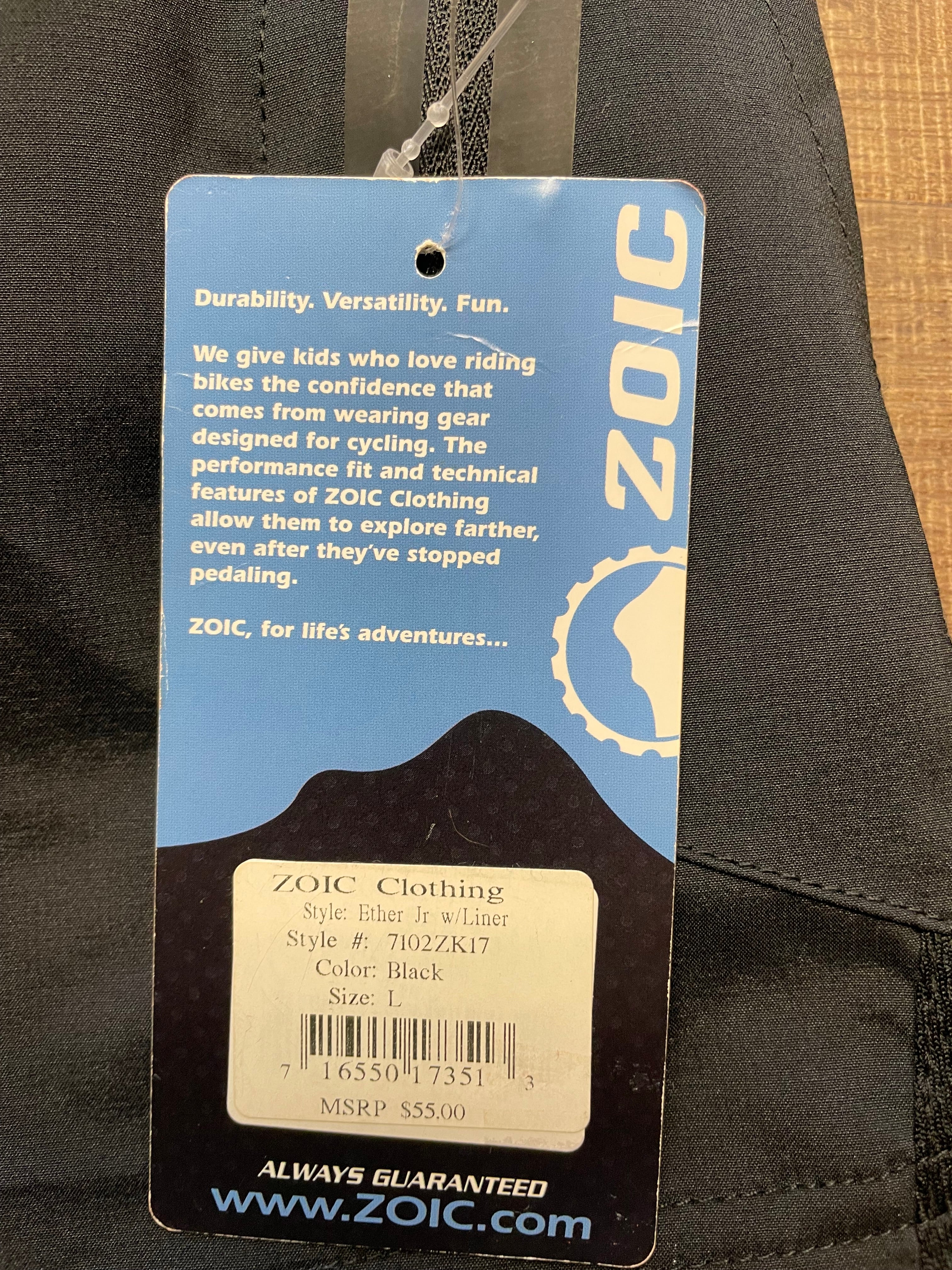 Zoic NWT Ether Jr w/Liner Youth Biking Shorts - BinxBerry Consignment