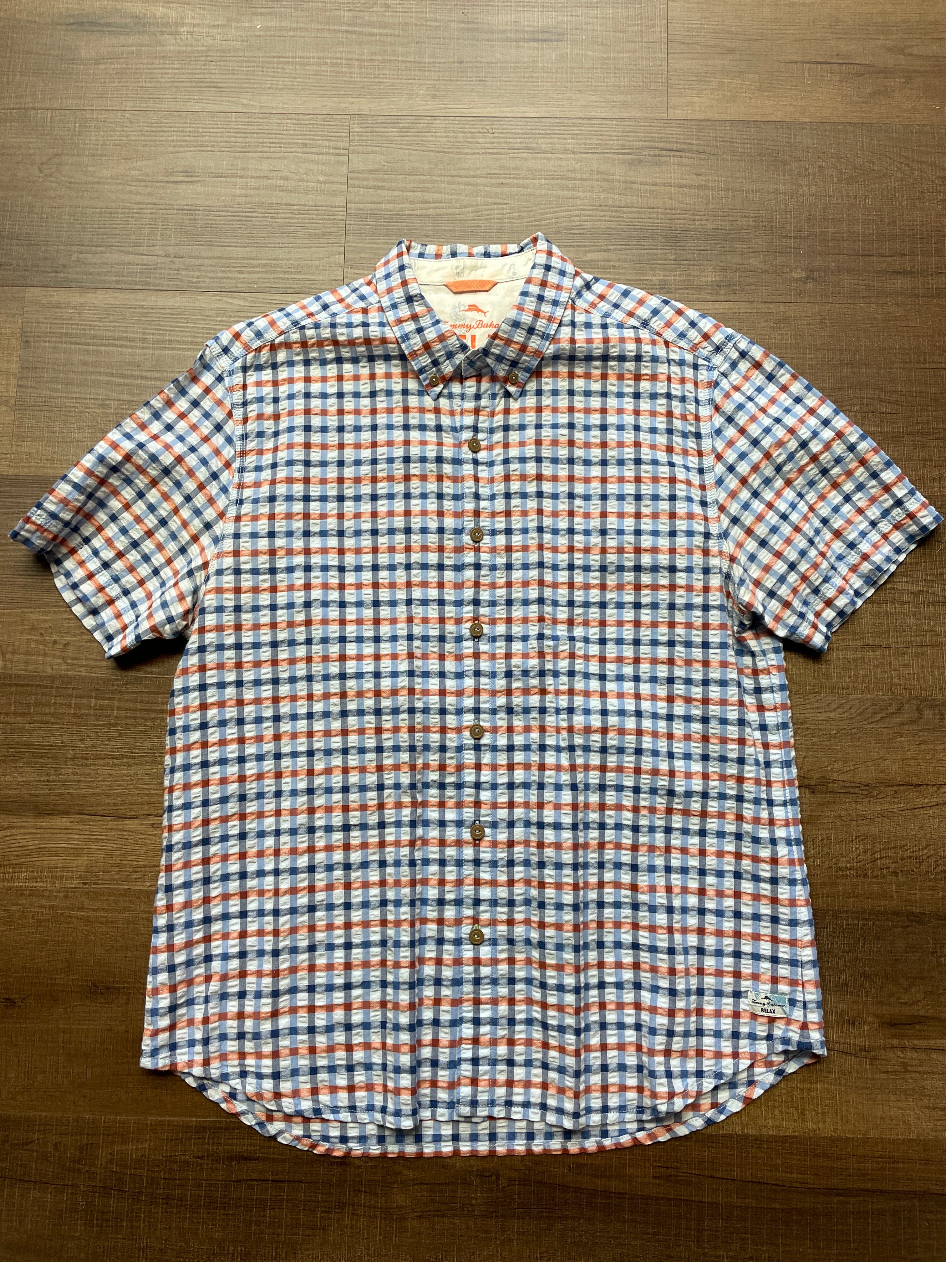 Tommy Bahama Men's Short Sleeve Button Down (L)
