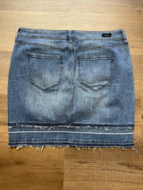 Liverpool Frayed Hem Jean Skirt (12)
