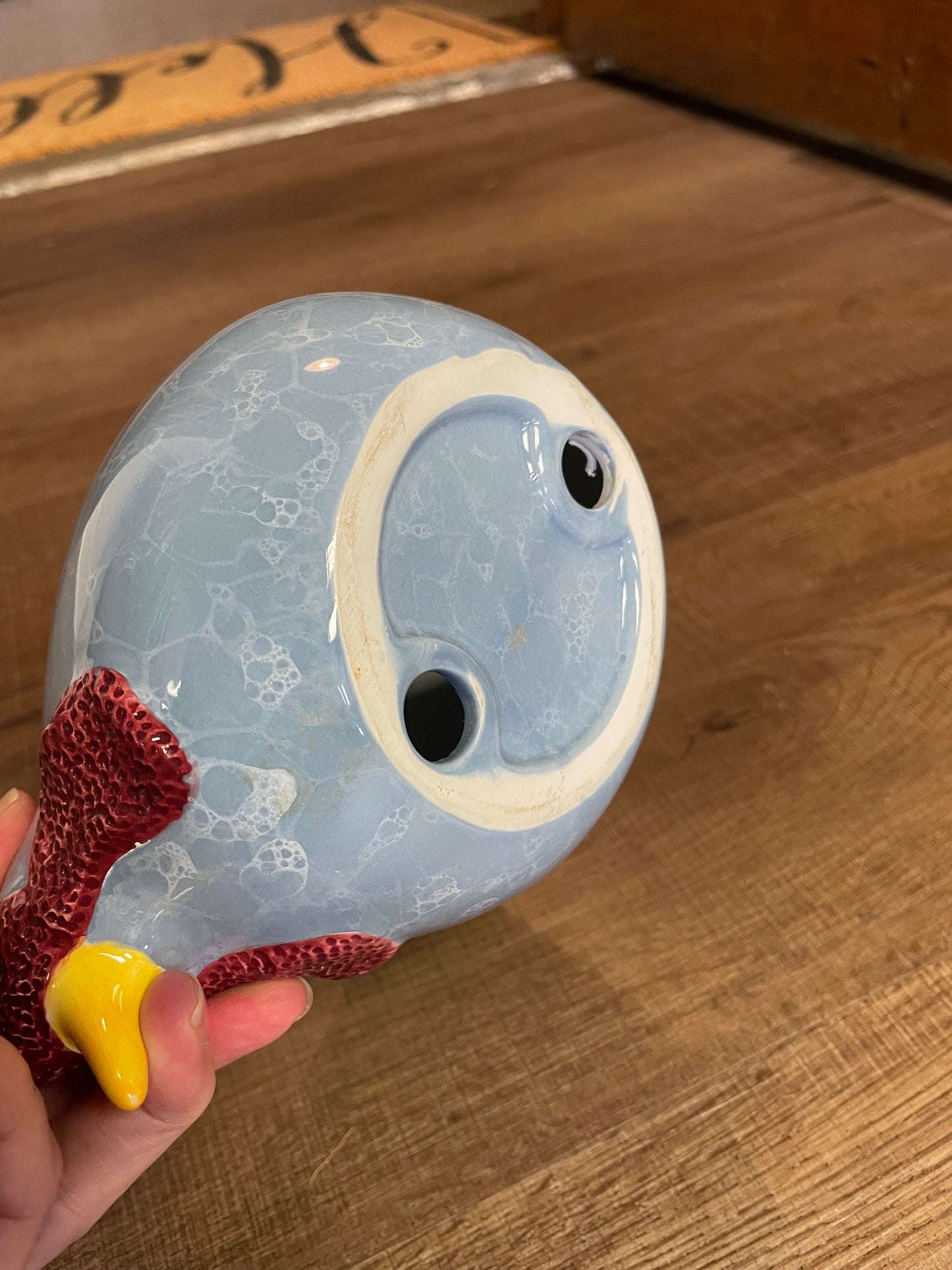 Vintage Glazed Ceramic Chicken