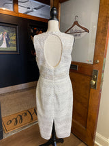 Alyce Paris White Sleeveless Dress with Crystal Studs (12)