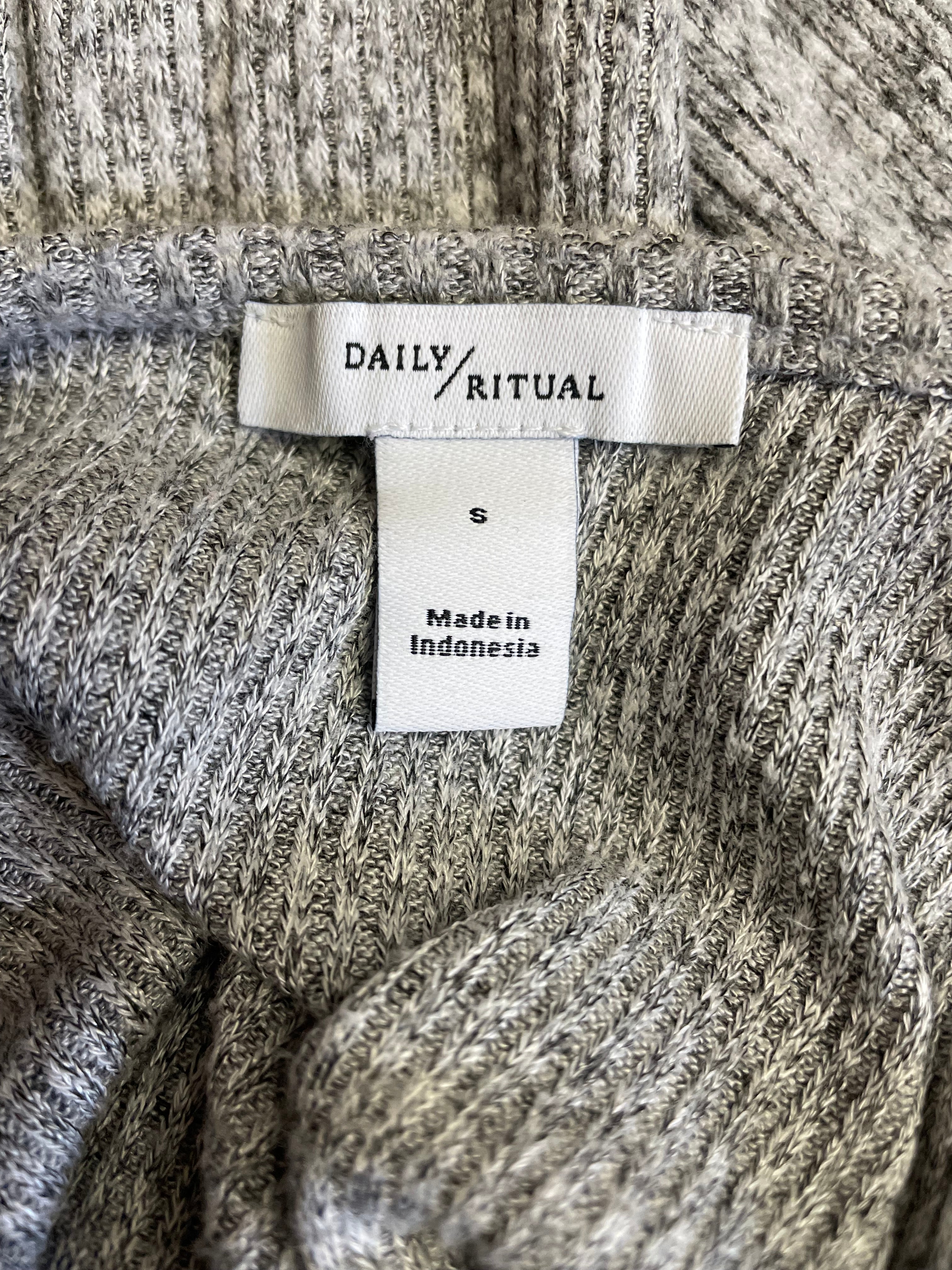 Daily Ritual Ribbed Knit Dress (S)