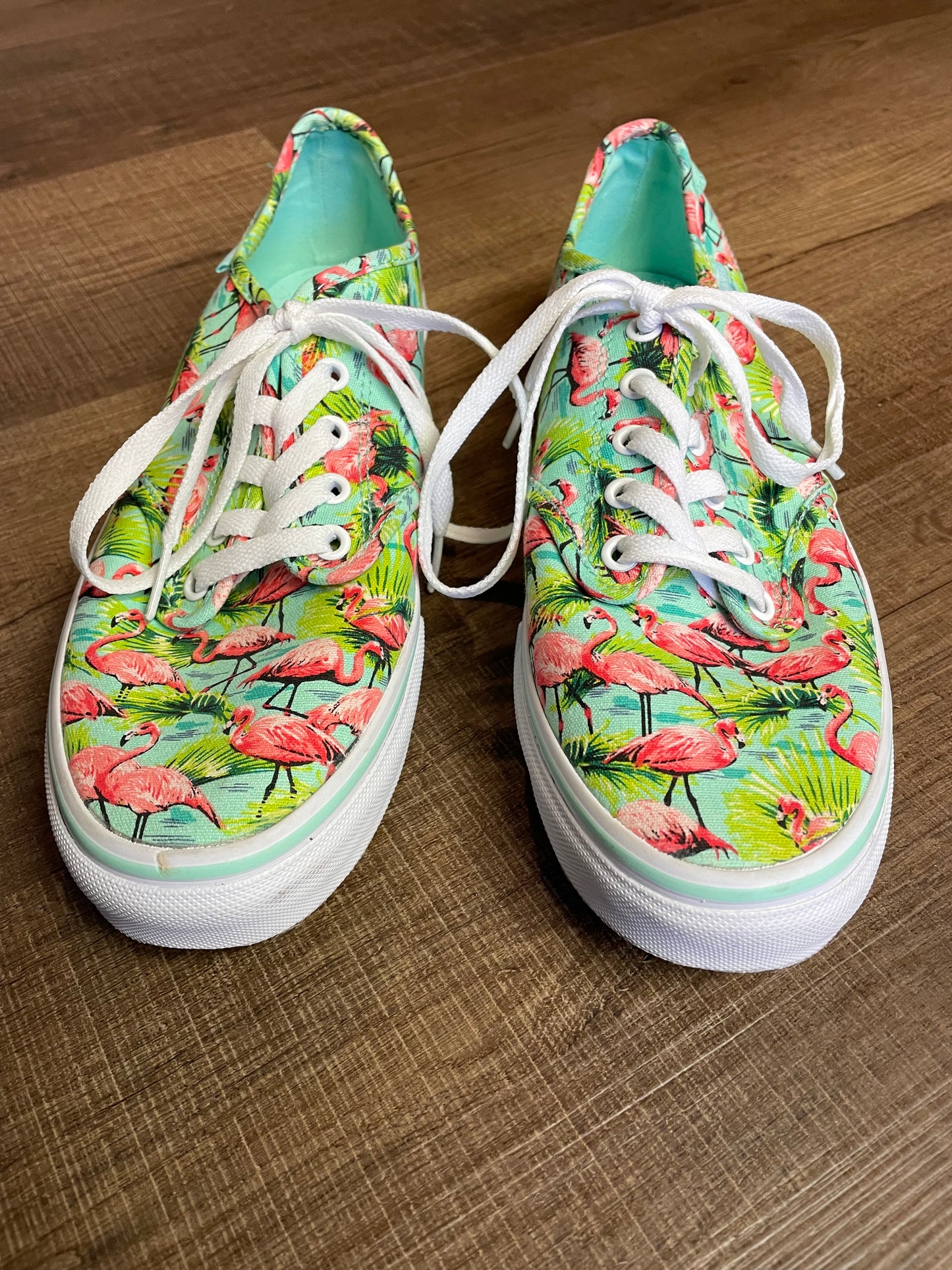 VANS Flamingo Print Women's Shoes (10)