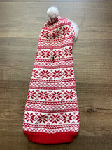 Pup Crew Holiday Hooded Dog Sweater (M)