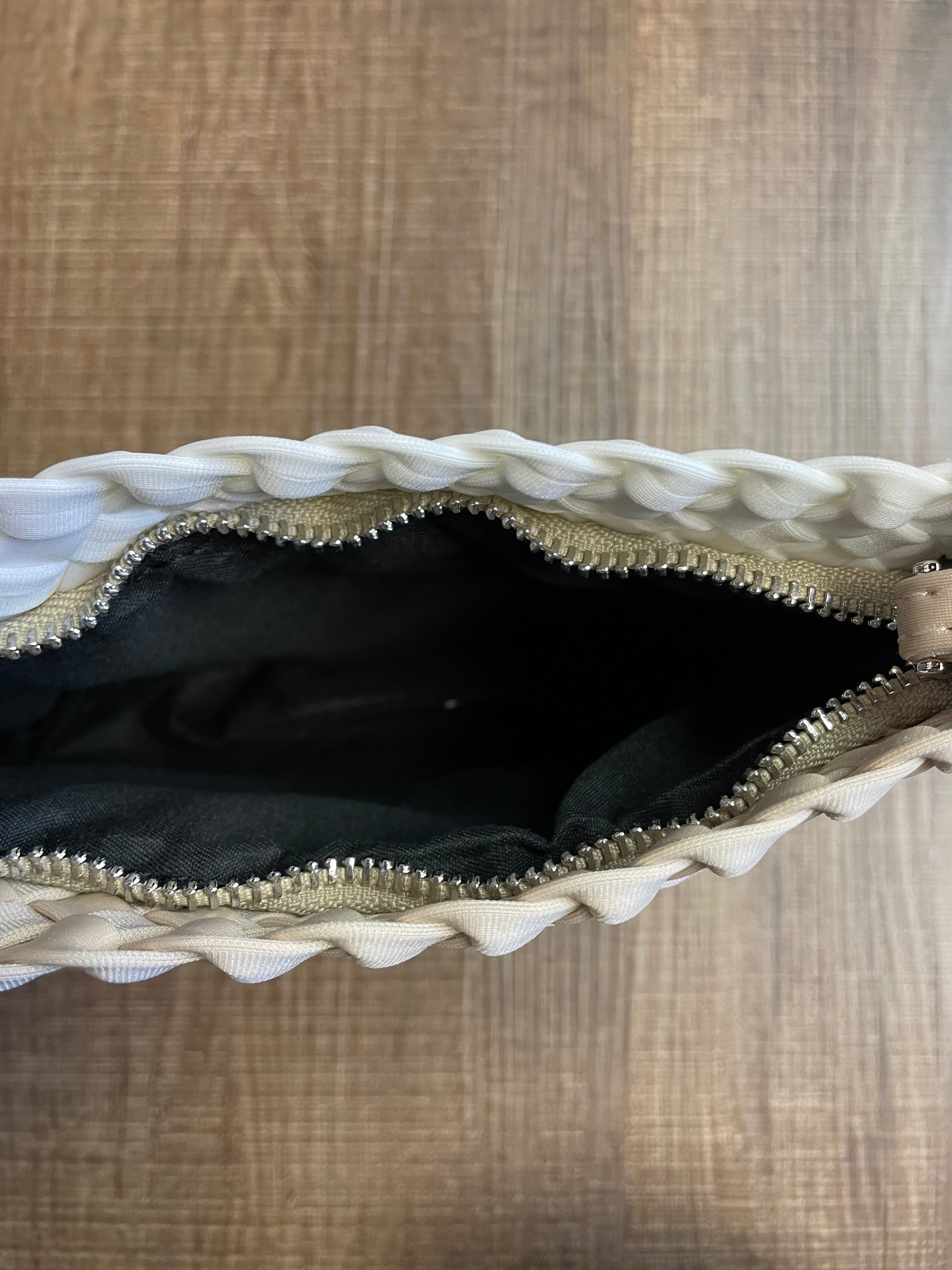 Neoprene Woven Handbag and Wristlet Set