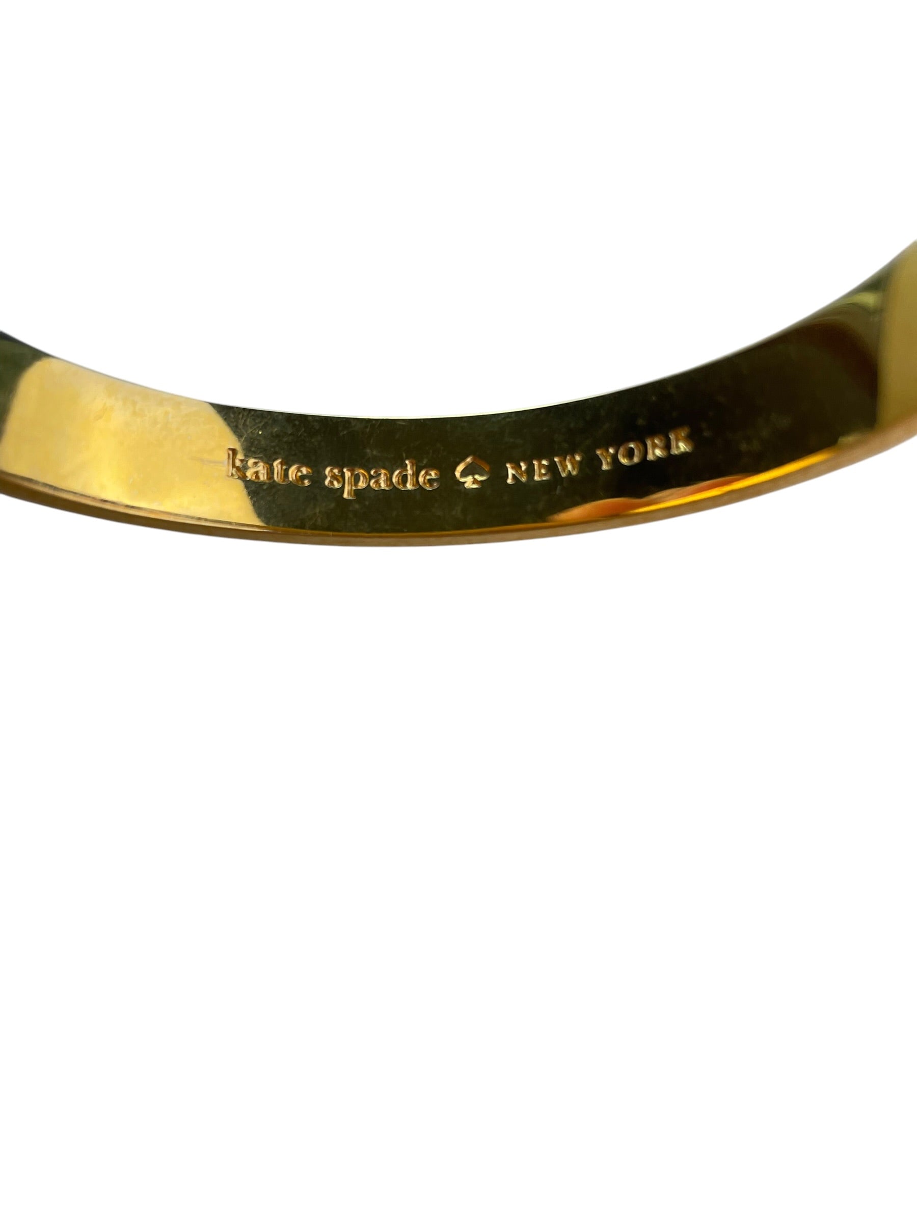 Kate Spade Black And White Hinged Bracelet