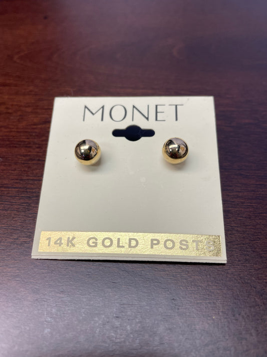 Monet 14K Gold Posts