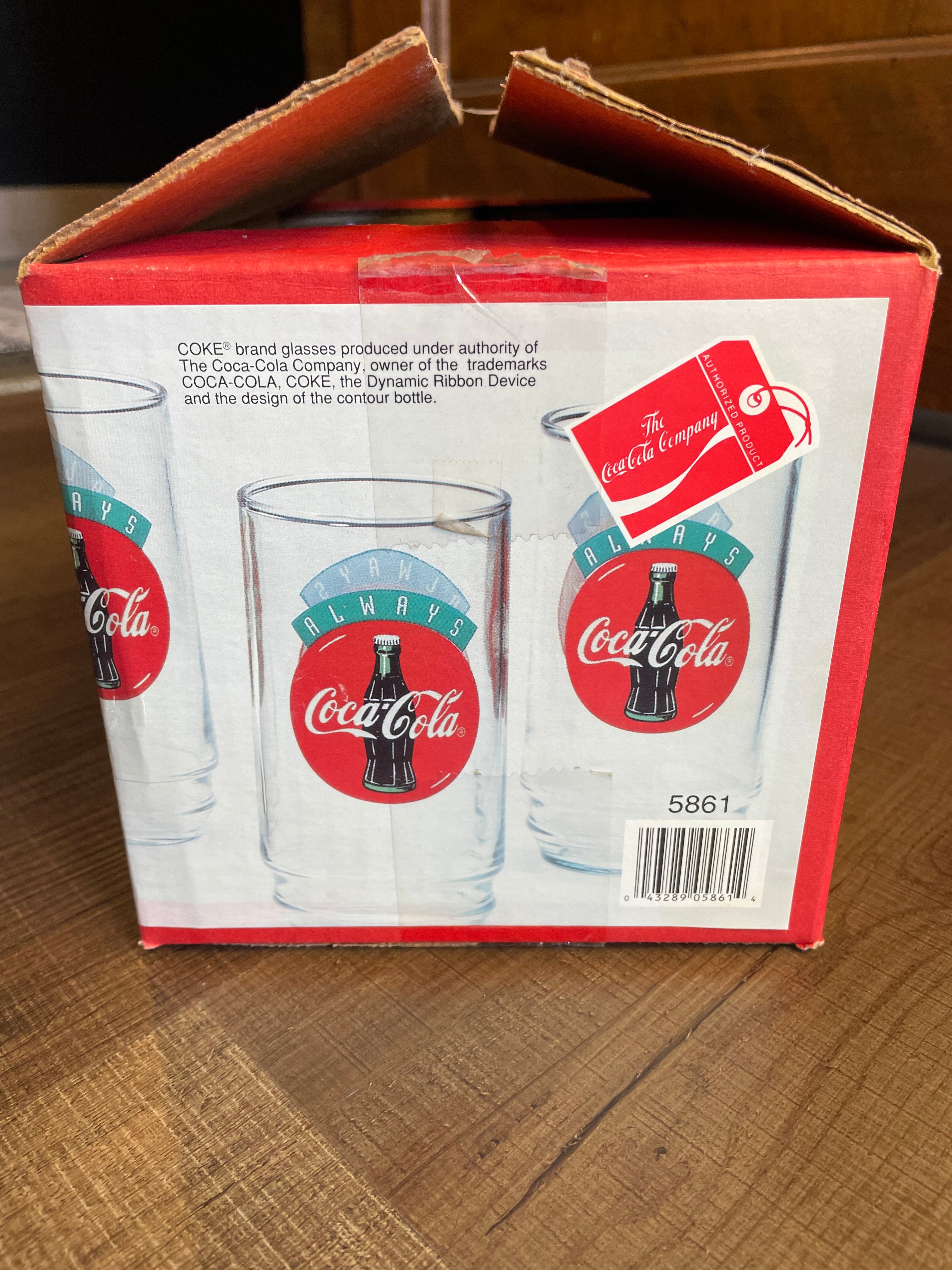 Coca-Cola Vintage 8PC Glass Tumbler Set