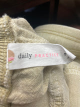 Daily Practice by Anthropologie Linen Blend Ankle Pants (M)