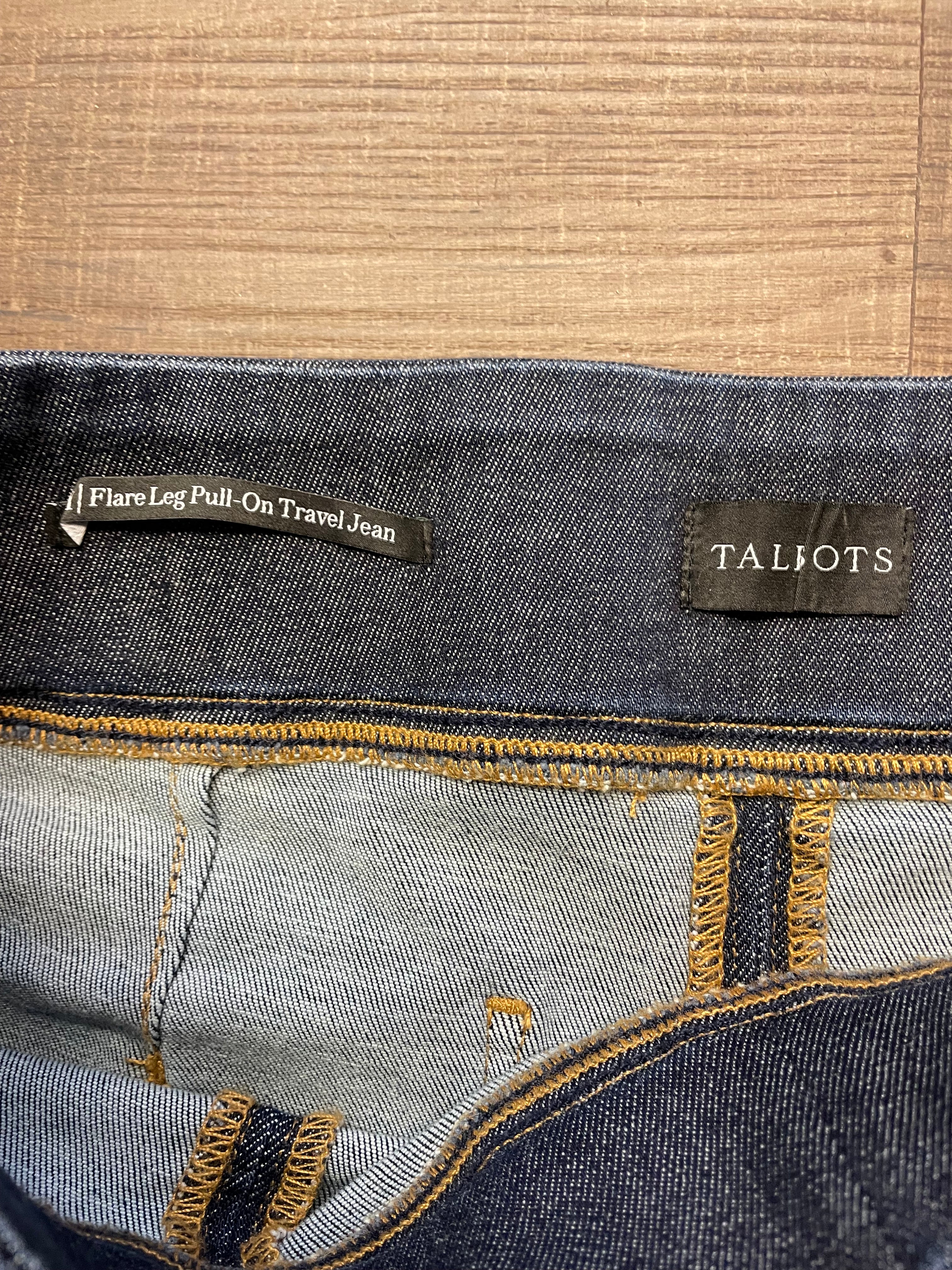 Talbots Flare Leg Pull-On Travel Jean (M)