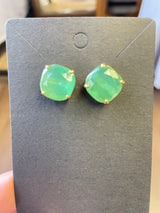 Kate Spade Small Square Stud Seafoam Earrings