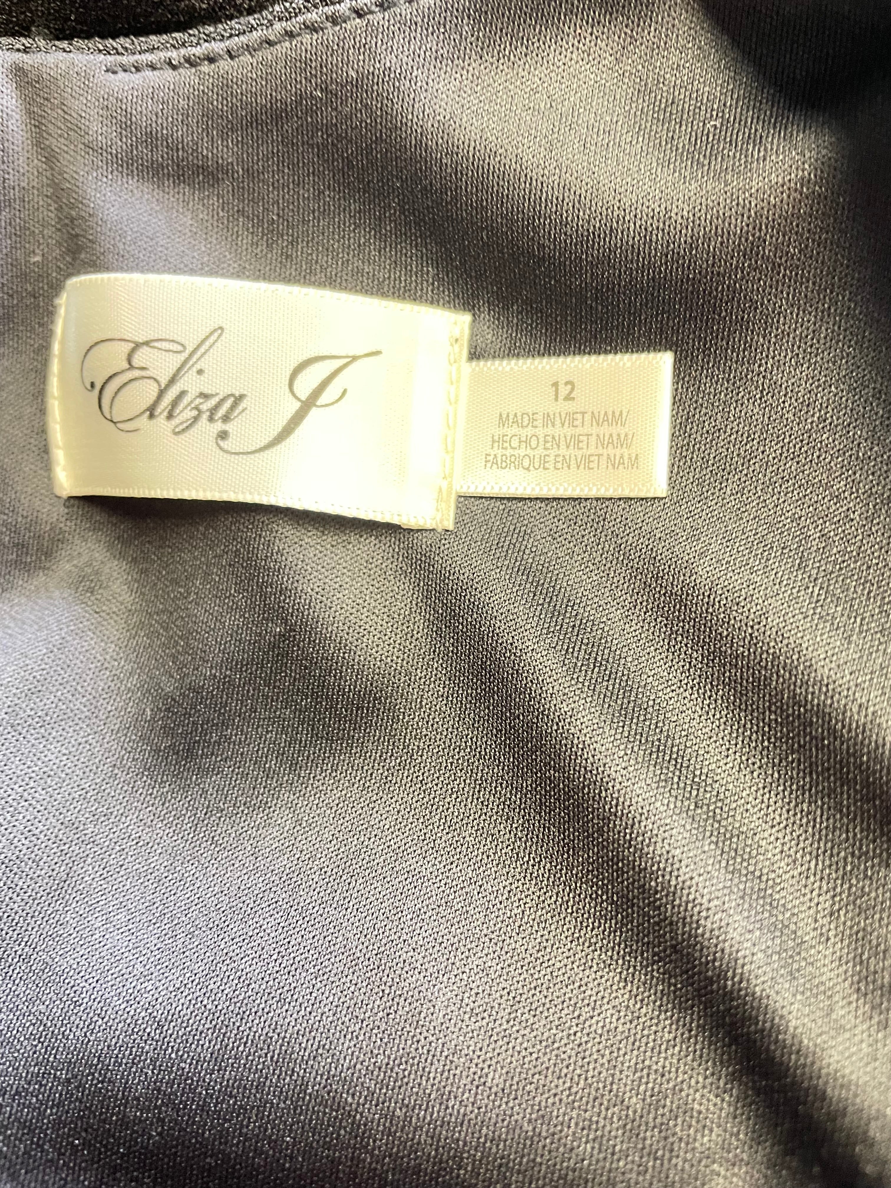 Eliza J Ruffle Shoulder Cocktail Dress (12) - BinxBerry Consignment