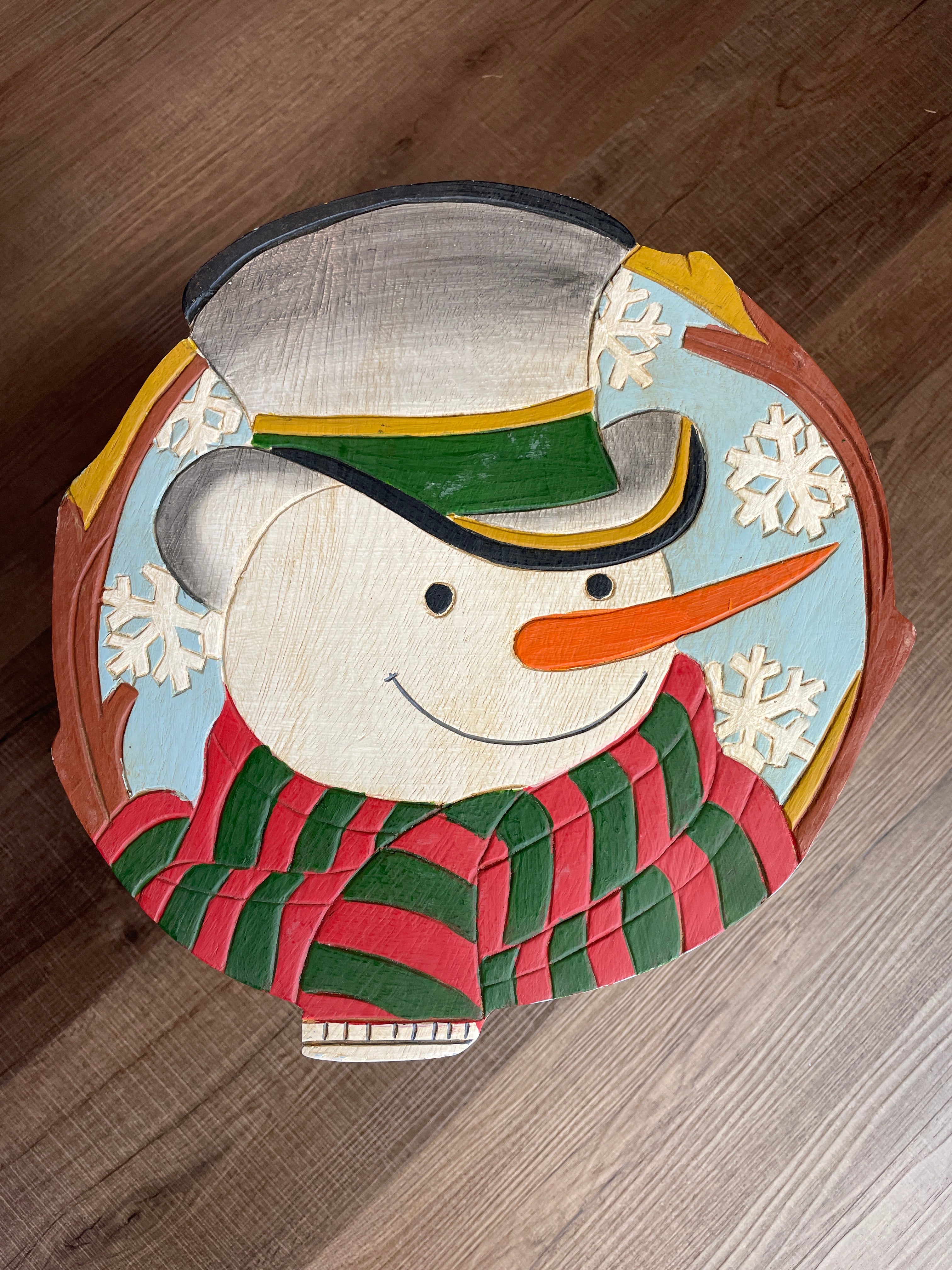 Snowman Stool