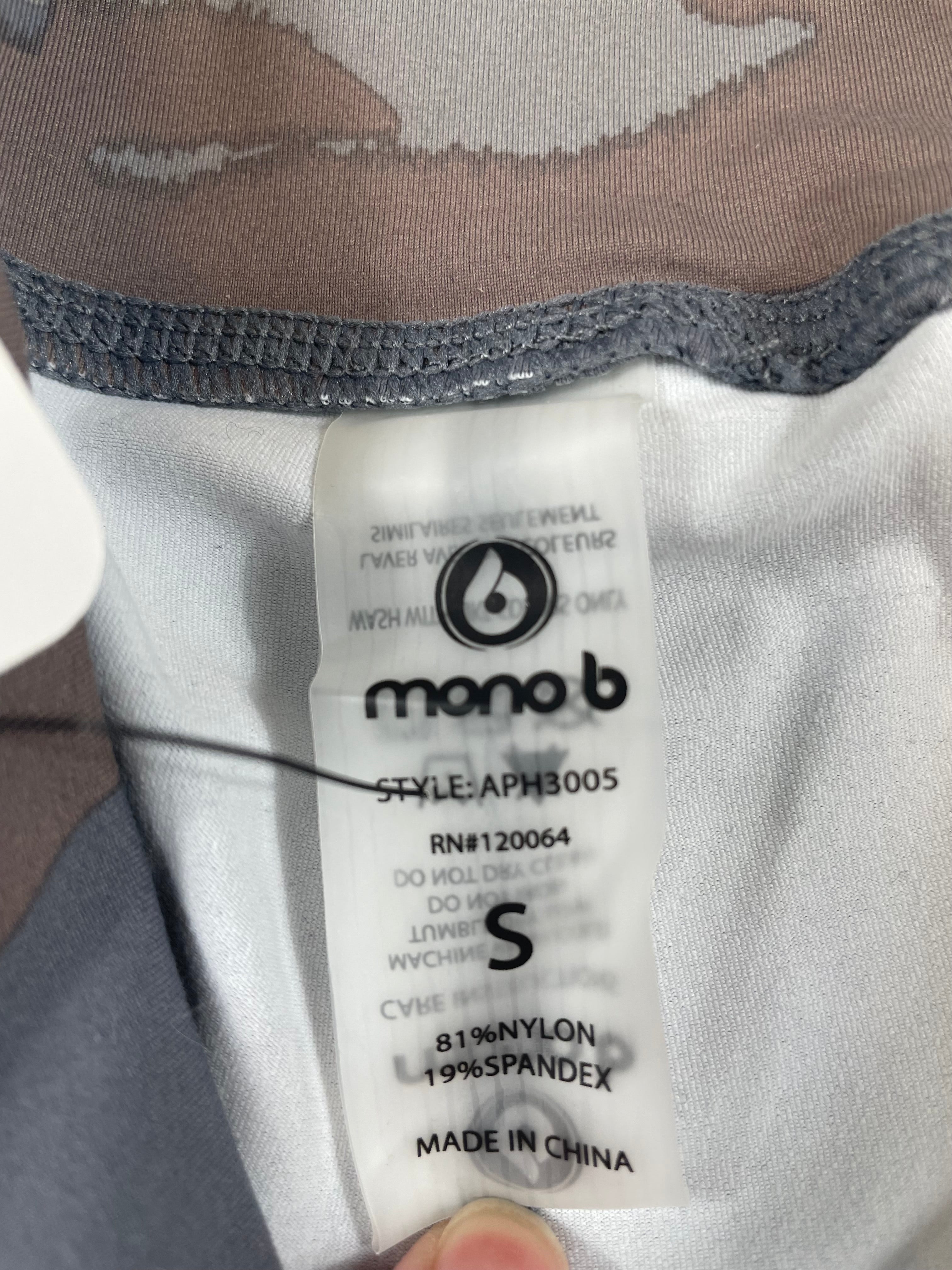 Mono B NWT High-Impact Sports Bra in Blue Tundra Camo (S) - BinxBerry Consignment