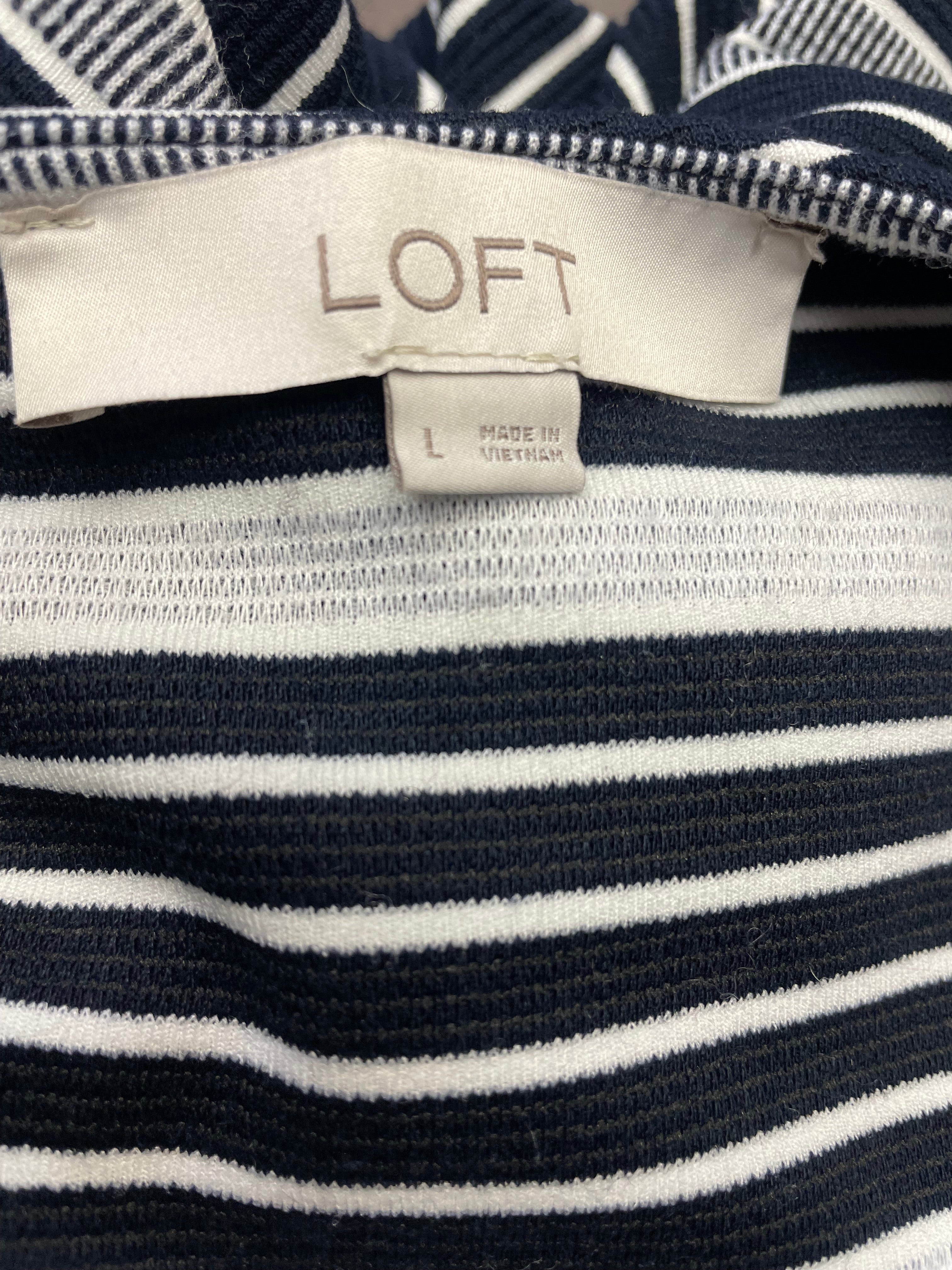 Loft Sleeveless Shift Dress (L)