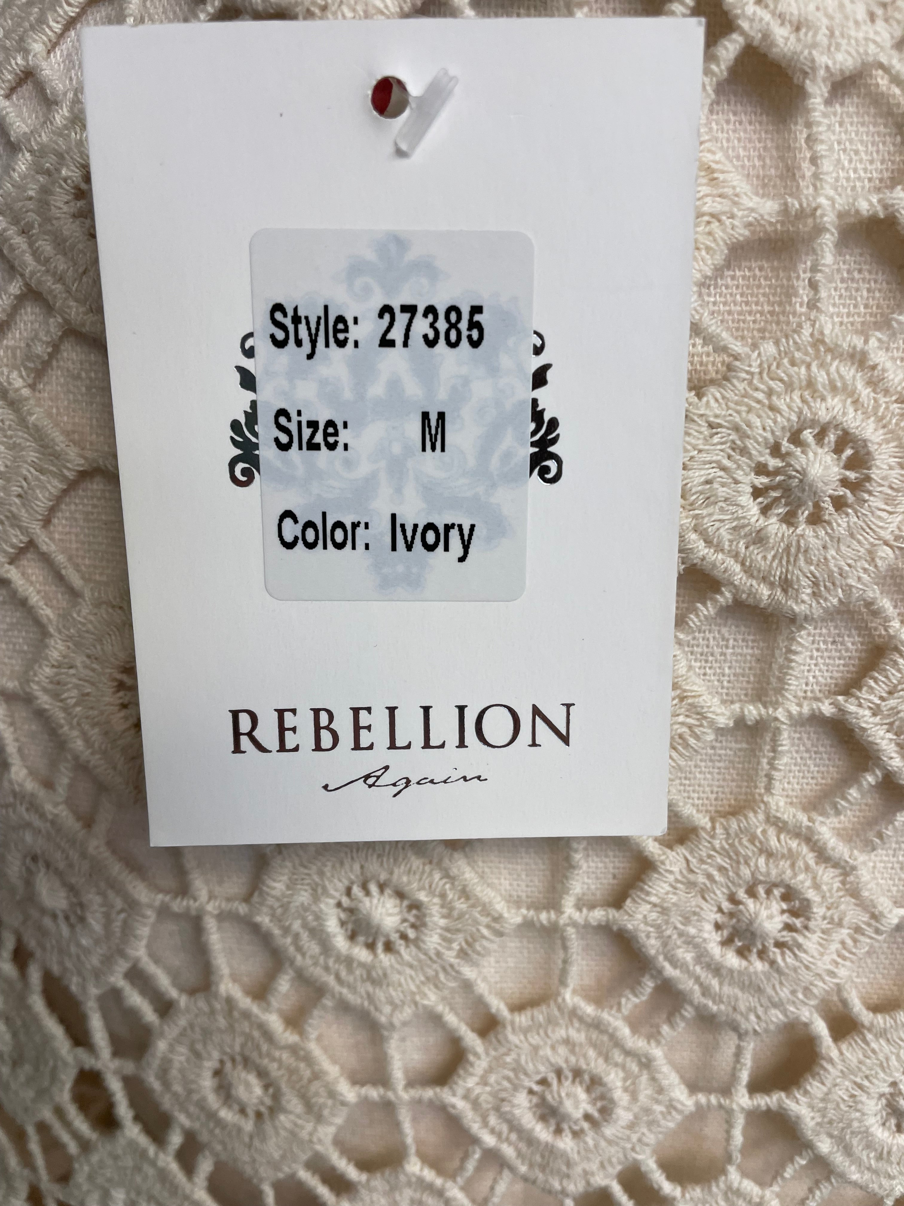 Rebellion Crochet NWT Cardigan (M)