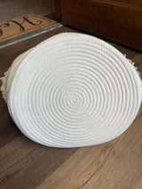 Pillow Fort 14" Cream Rope Basket with Frill Layer (14") - BinxBerry Consignment
