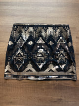 Express Sequined Mini Skirt (M)