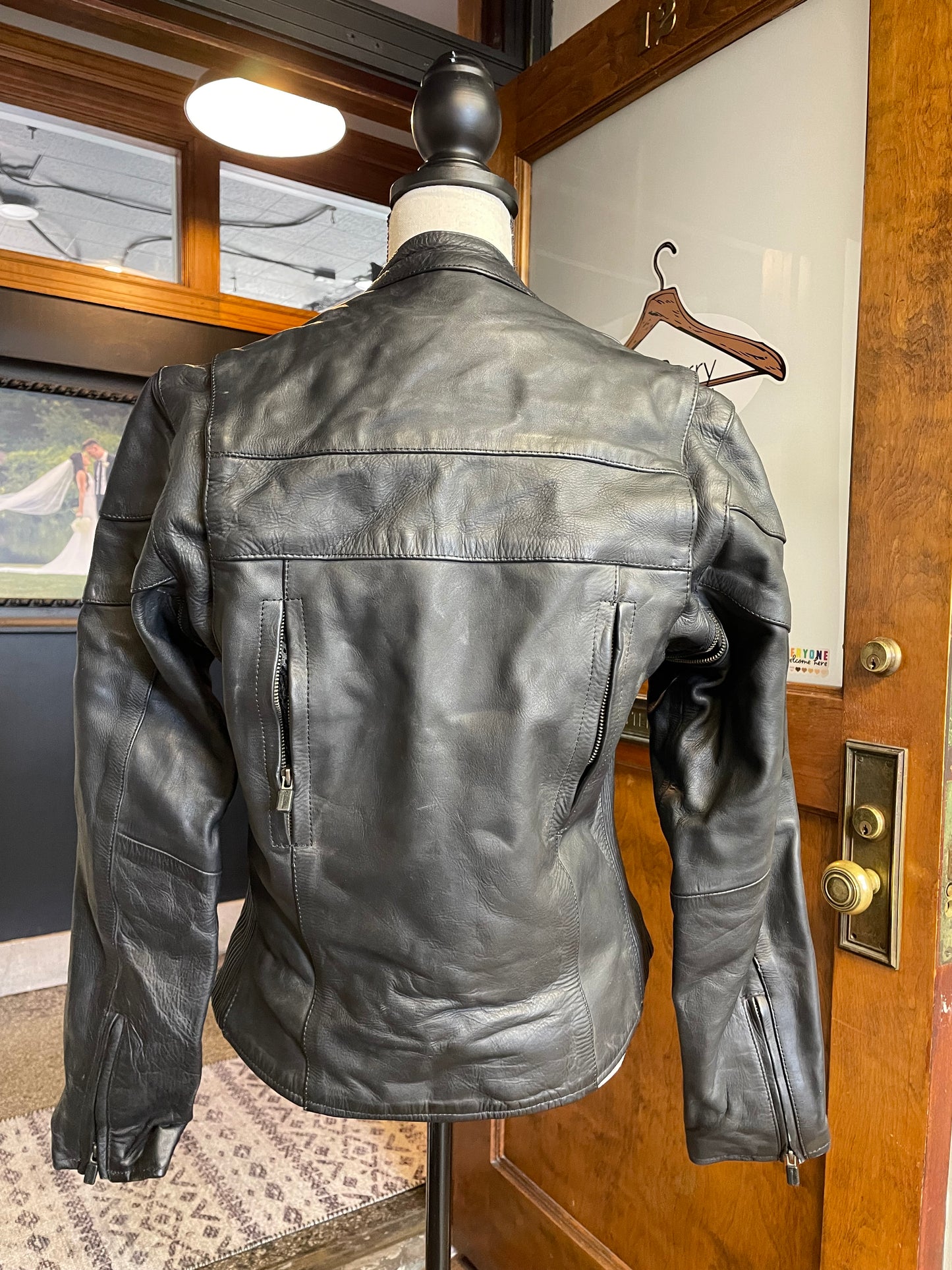 Milwaukee Women's Leather Motorcycle Jacket (M)