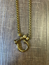 Lucky Horseshoe Fashion Necklace